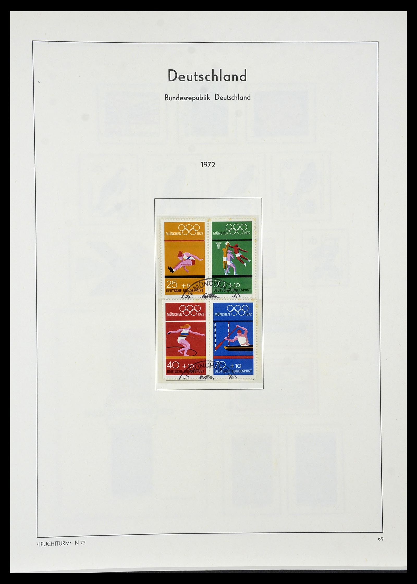 34195 069 - Postzegelverzameling 34195 Bundespost 1949-1981.