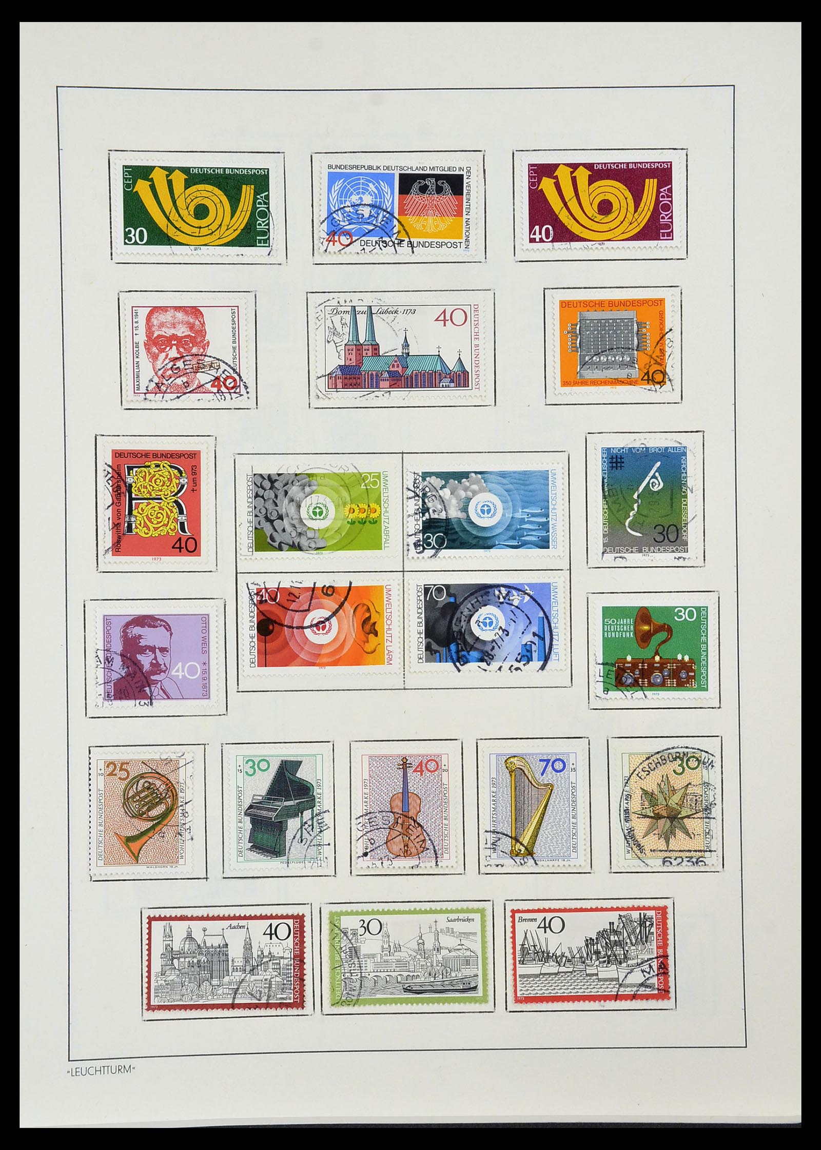 34195 071 - Stamp collection 34195 Bundespost 1949-1981.