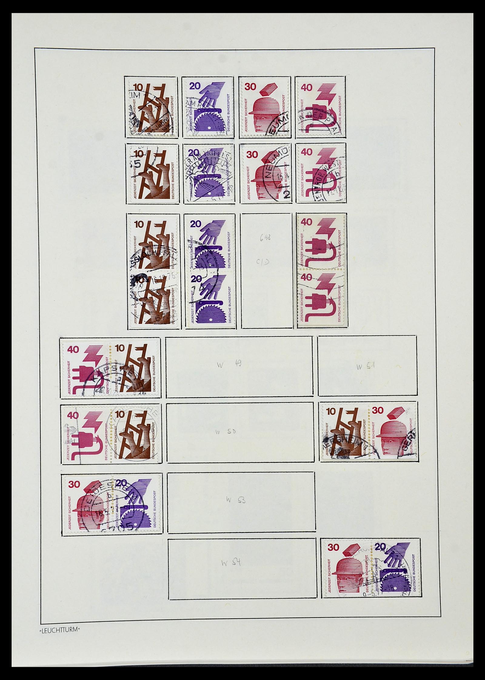 34195 072 - Postzegelverzameling 34195 Bundespost 1949-1981.