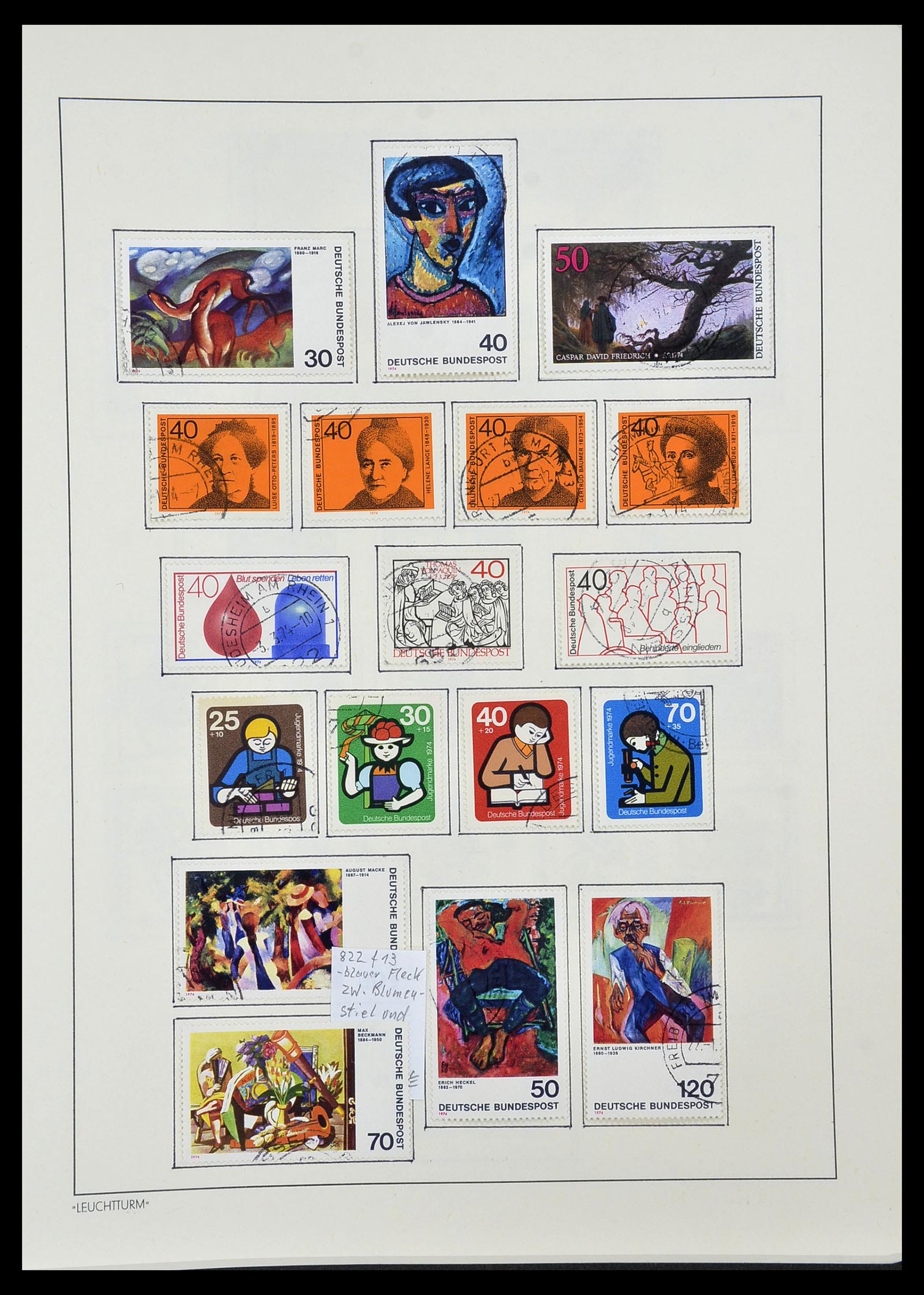 34195 073 - Postzegelverzameling 34195 Bundespost 1949-1981.