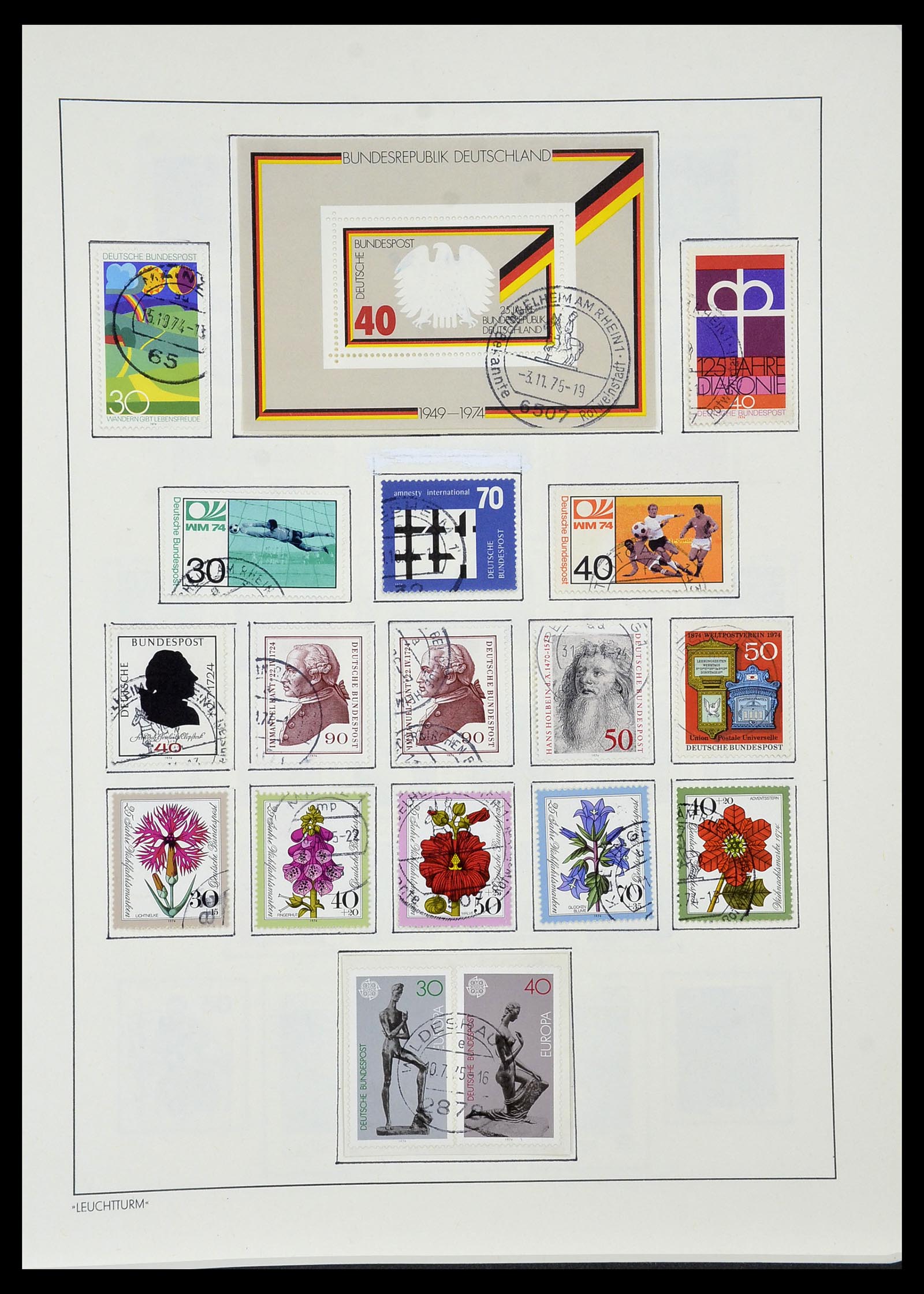 34195 074 - Stamp collection 34195 Bundespost 1949-1981.
