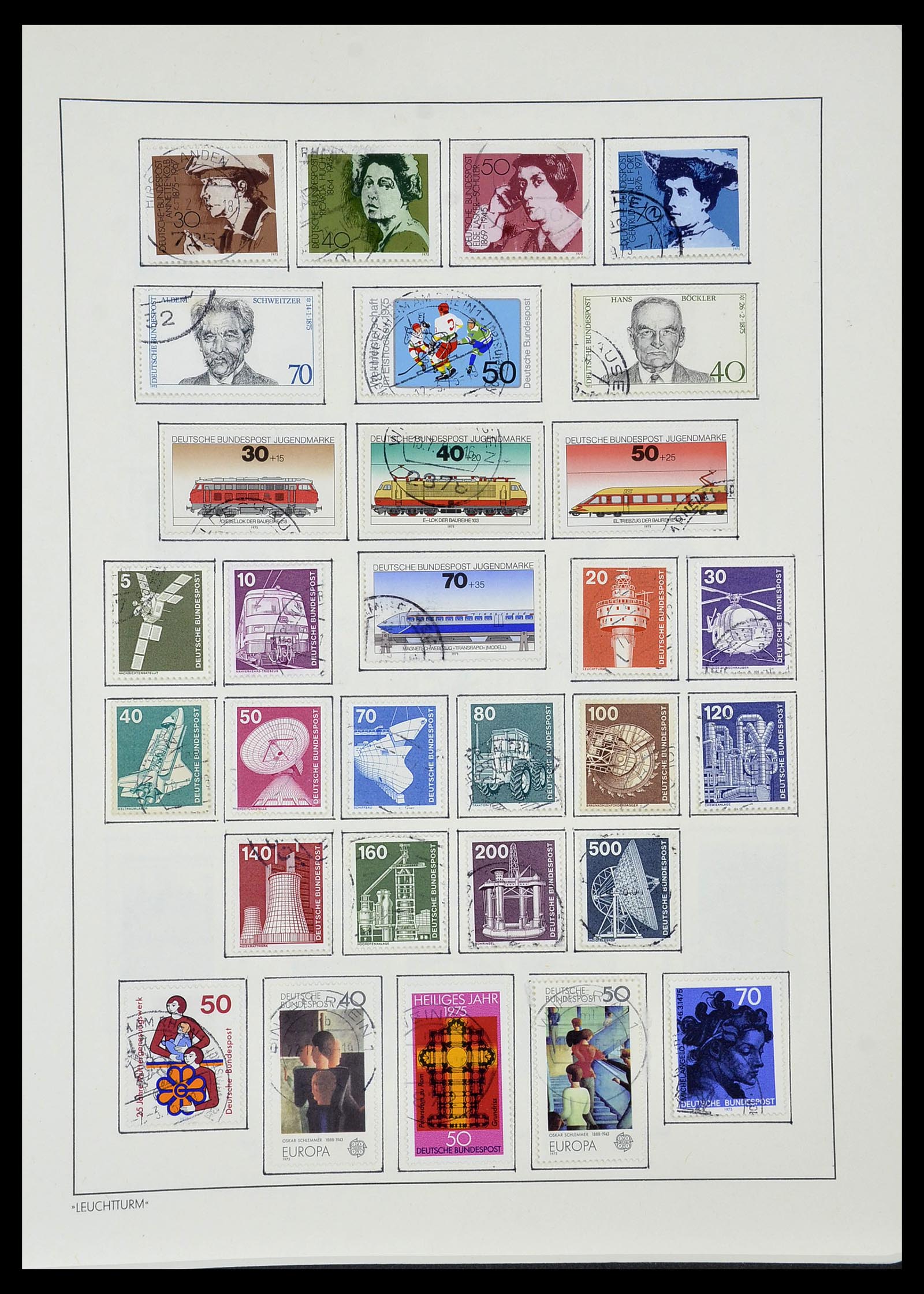 34195 075 - Postzegelverzameling 34195 Bundespost 1949-1981.