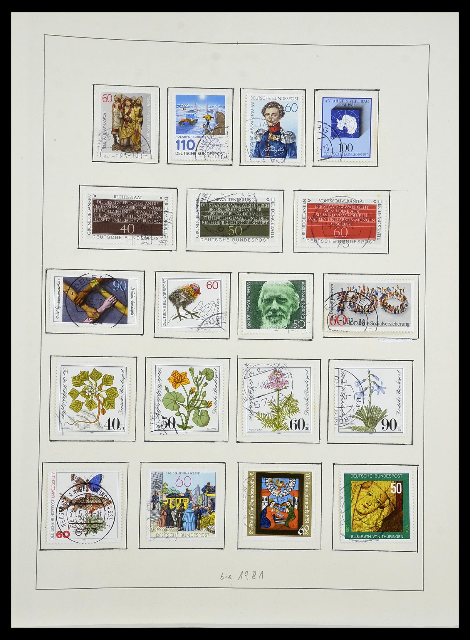 34195 089 - Stamp collection 34195 Bundespost 1949-1981.