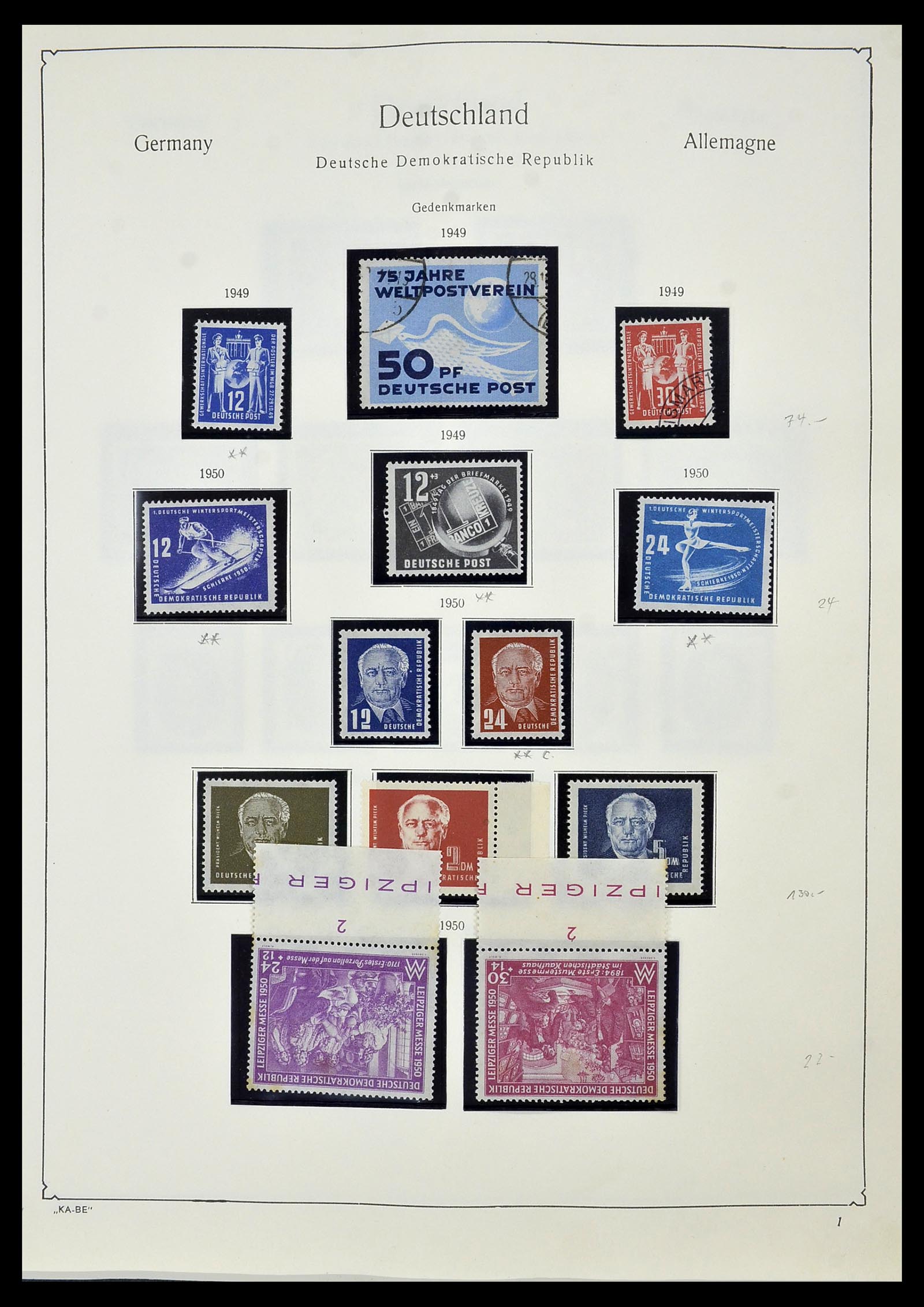 34196 001 - Postzegelverzameling 34196 DDR 1949-1969.