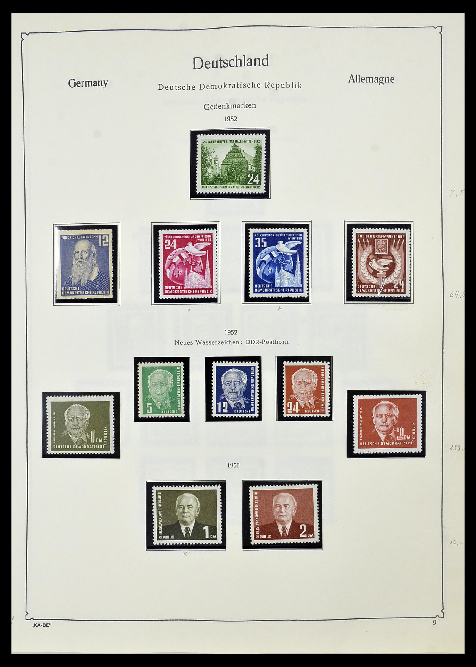 34196 009 - Postzegelverzameling 34196 DDR 1949-1969.