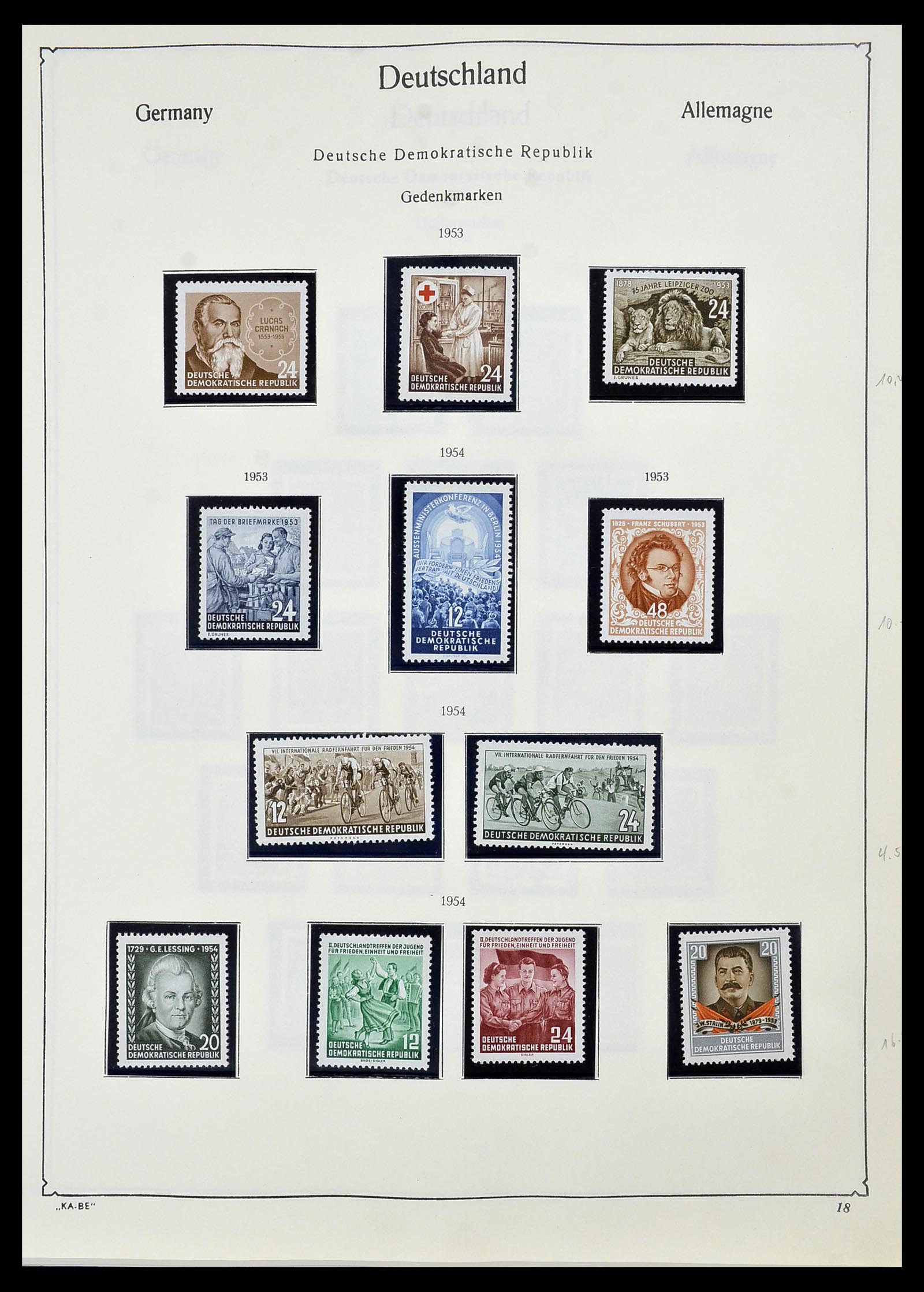 34196 017 - Stamp collection 34196 DDR 1949-1969.