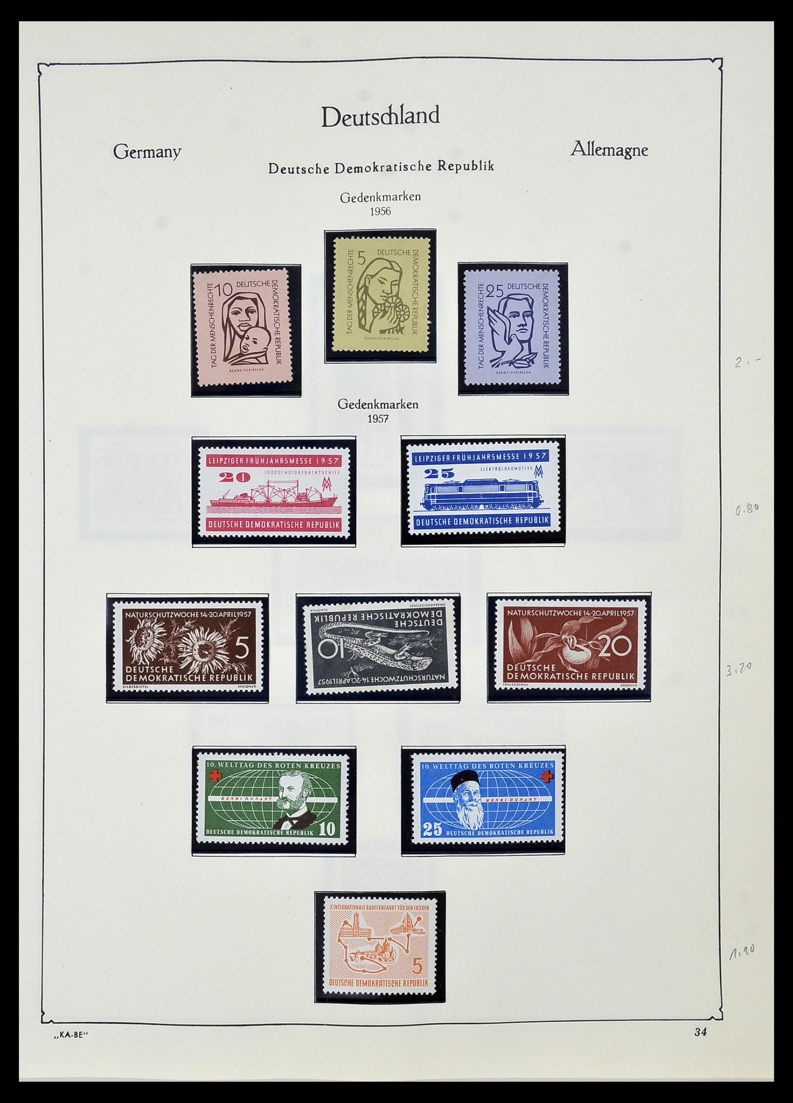 34196 035 - Stamp collection 34196 DDR 1949-1969.