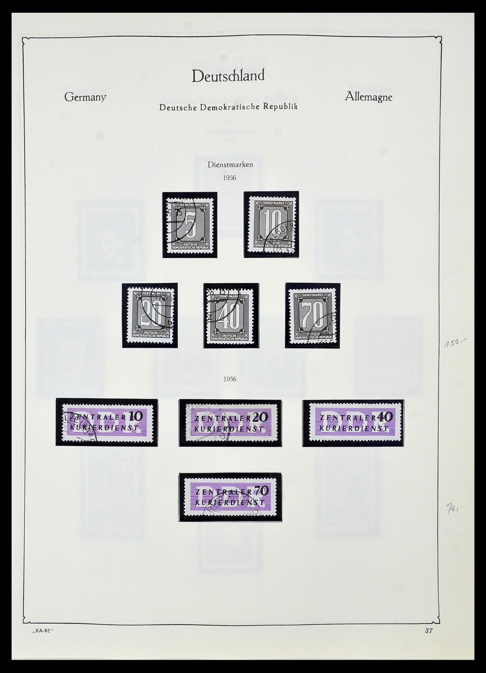 34196 038 - Postzegelverzameling 34196 DDR 1949-1969.