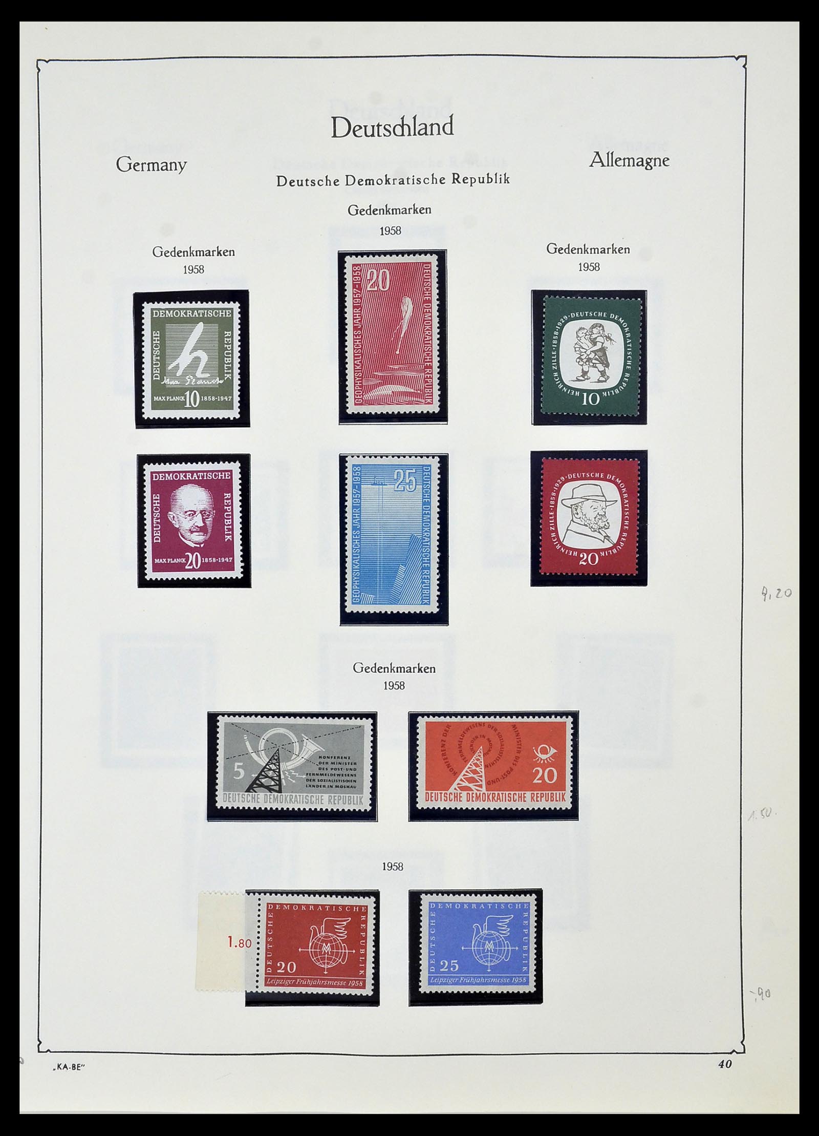 34196 041 - Stamp collection 34196 DDR 1949-1969.
