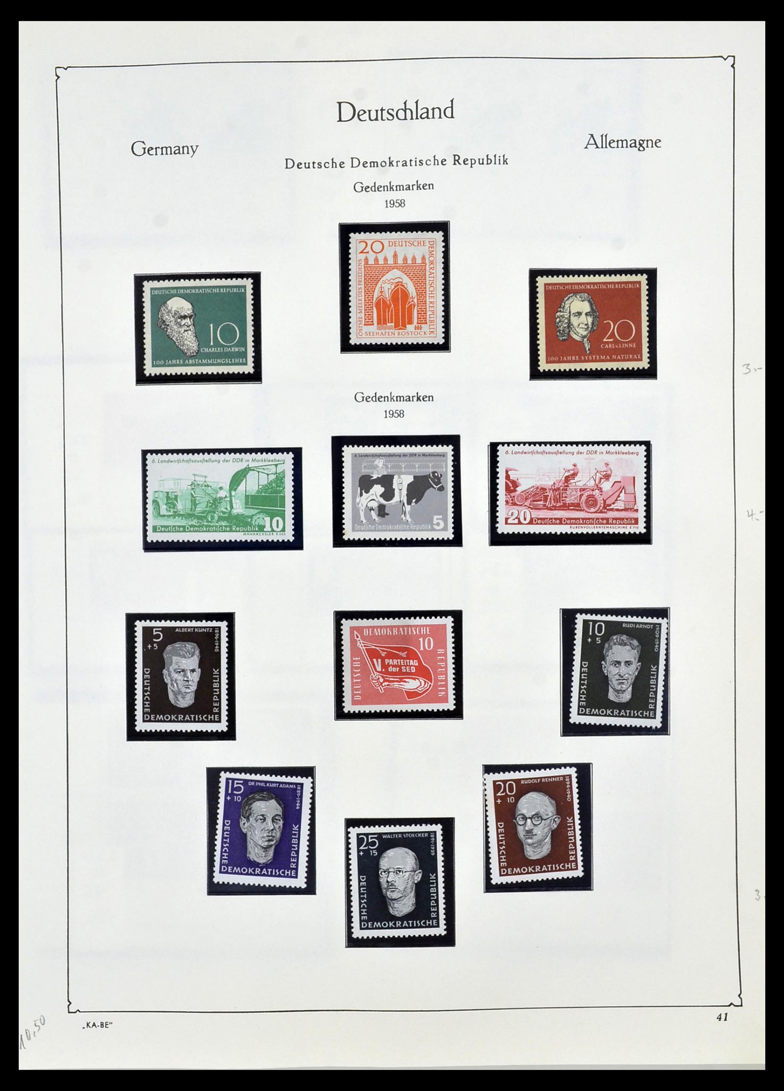 34196 042 - Postzegelverzameling 34196 DDR 1949-1969.