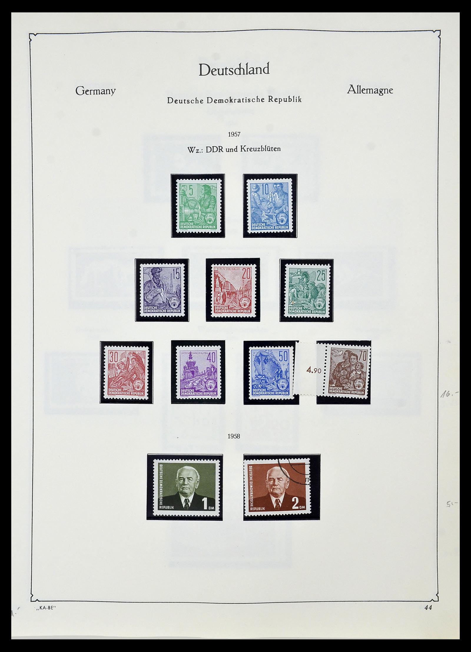 34196 045 - Postzegelverzameling 34196 DDR 1949-1969.