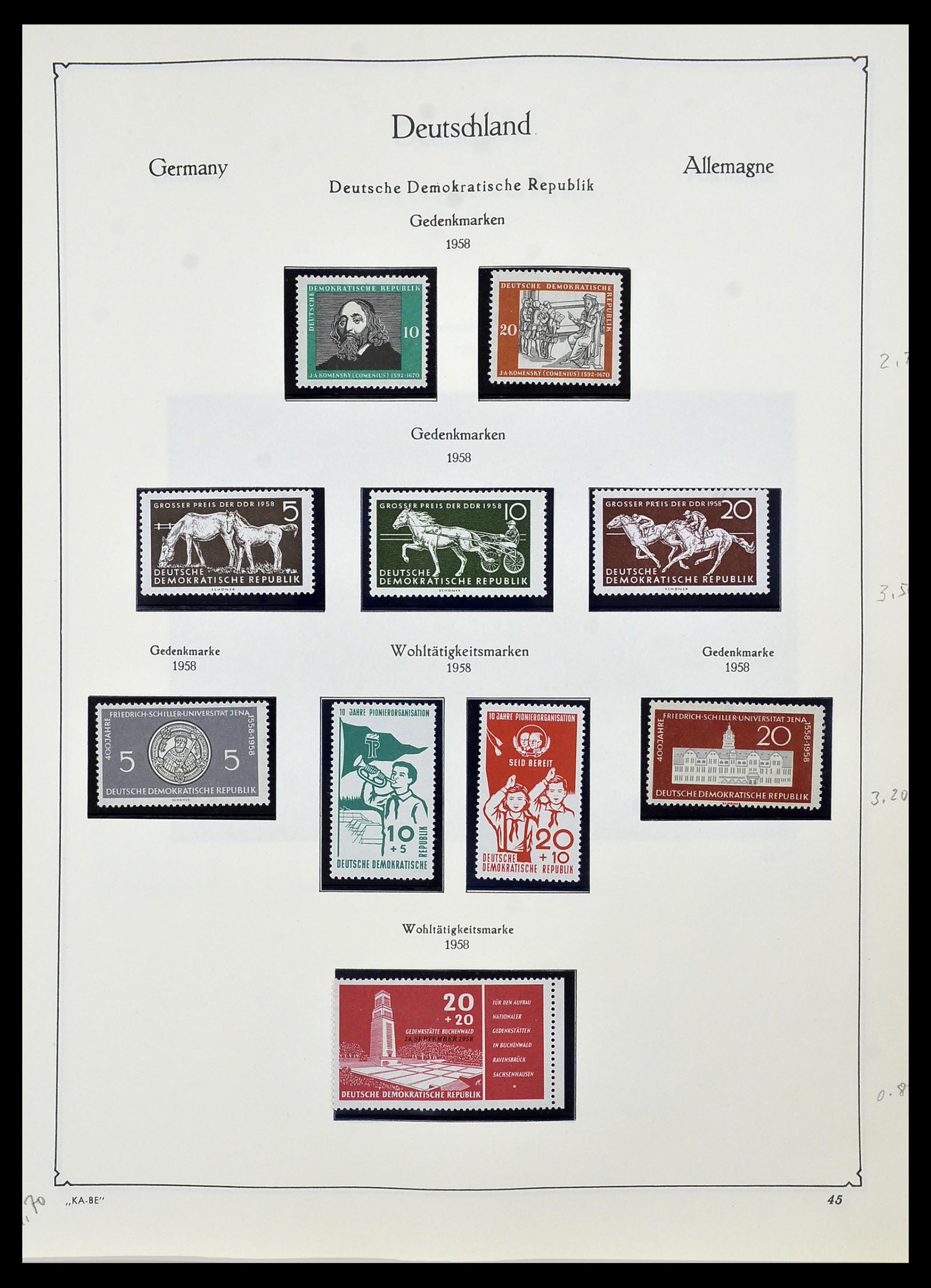 34196 046 - Stamp collection 34196 DDR 1949-1969.