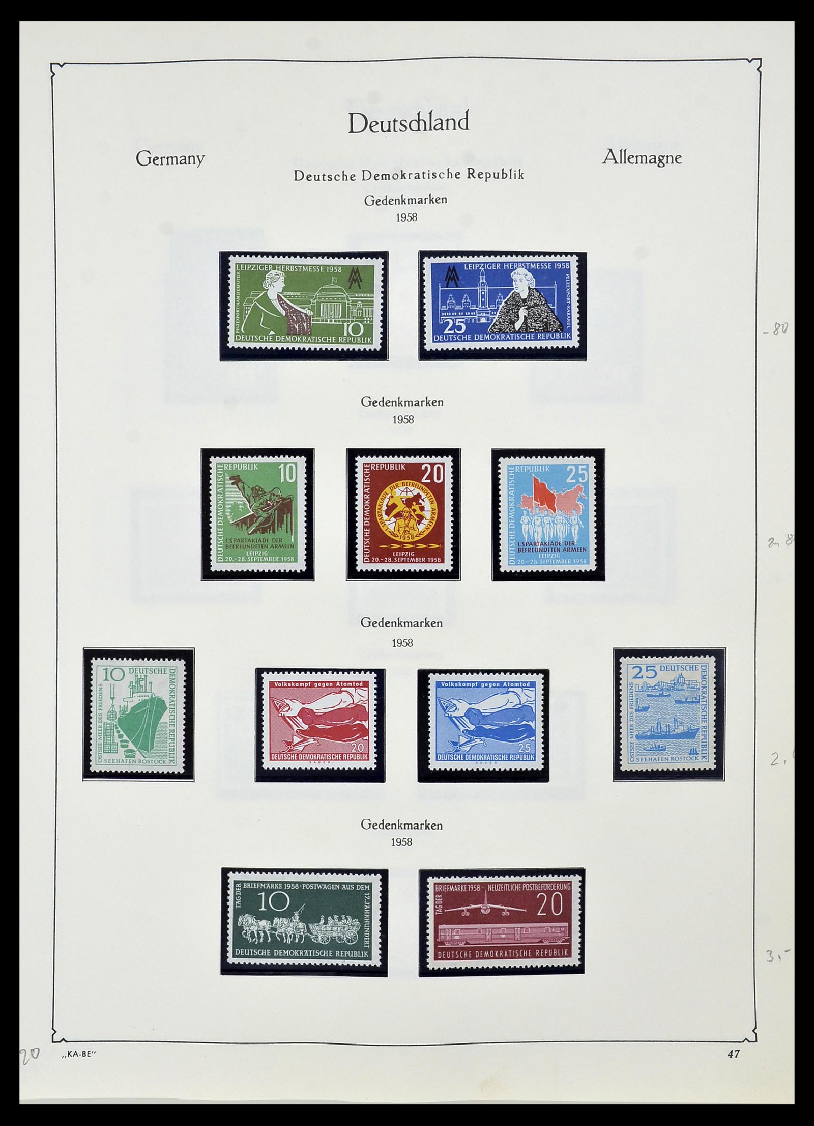 34196 047 - Postzegelverzameling 34196 DDR 1949-1969.