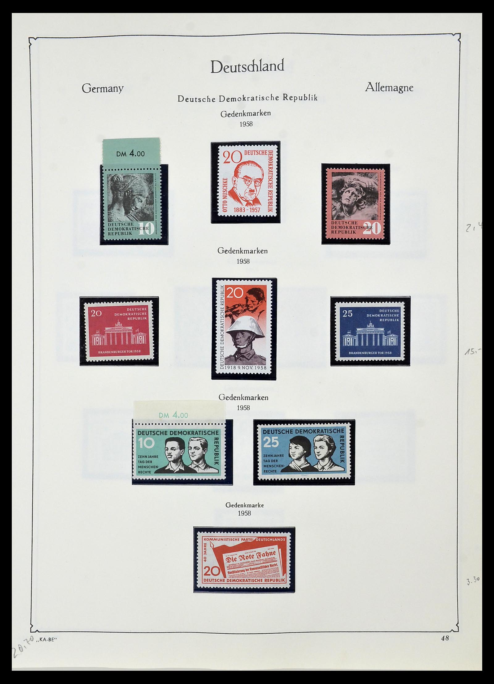 34196 048 - Postzegelverzameling 34196 DDR 1949-1969.