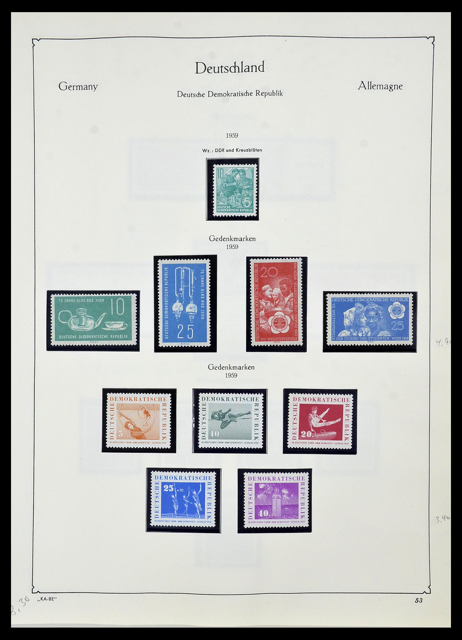 34196 052 - Stamp collection 34196 DDR 1949-1969.