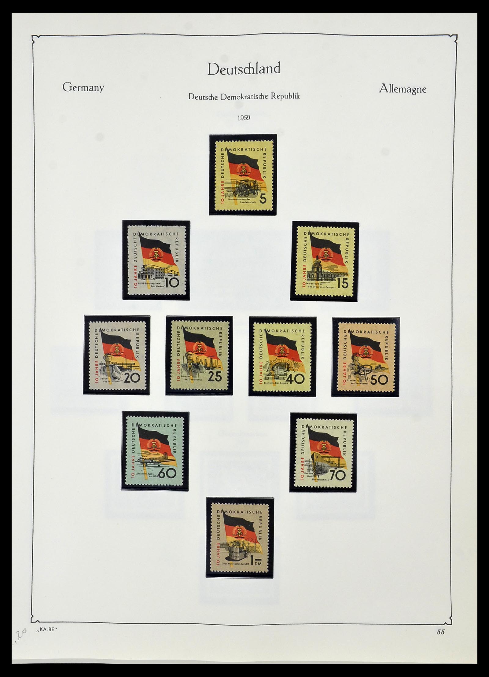 34196 054 - Stamp collection 34196 DDR 1949-1969.