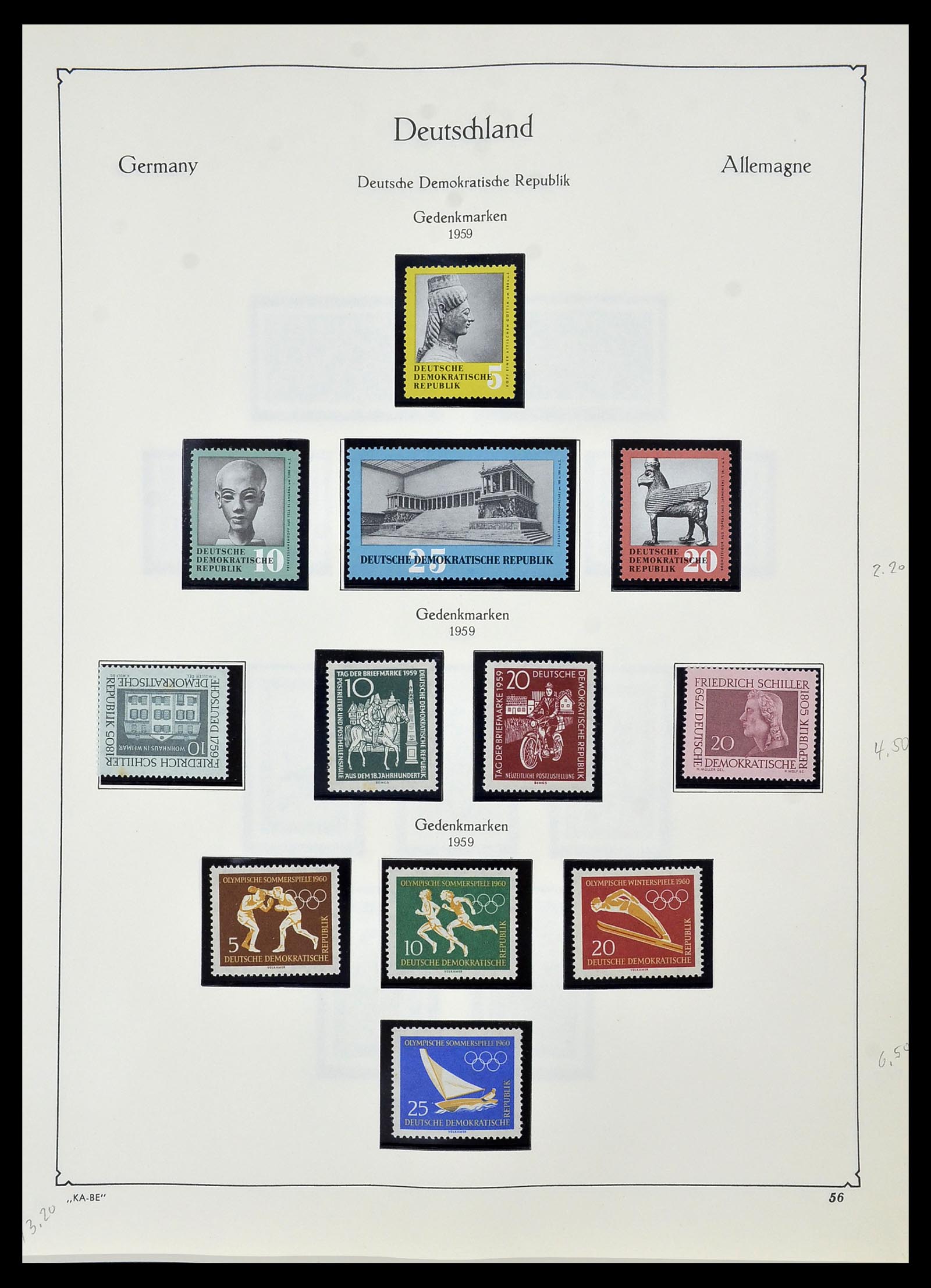 34196 055 - Postzegelverzameling 34196 DDR 1949-1969.