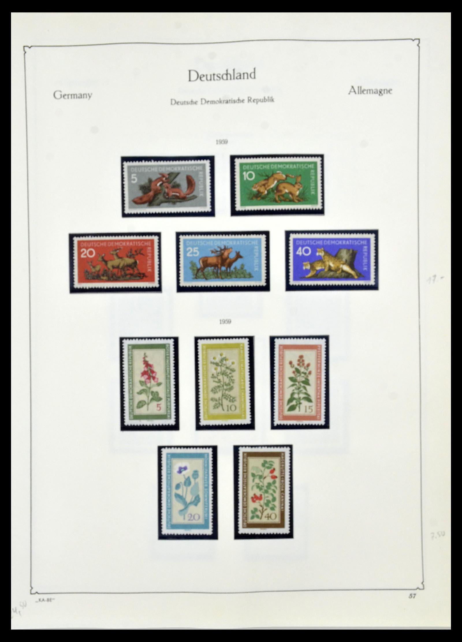 34196 056 - Postzegelverzameling 34196 DDR 1949-1969.