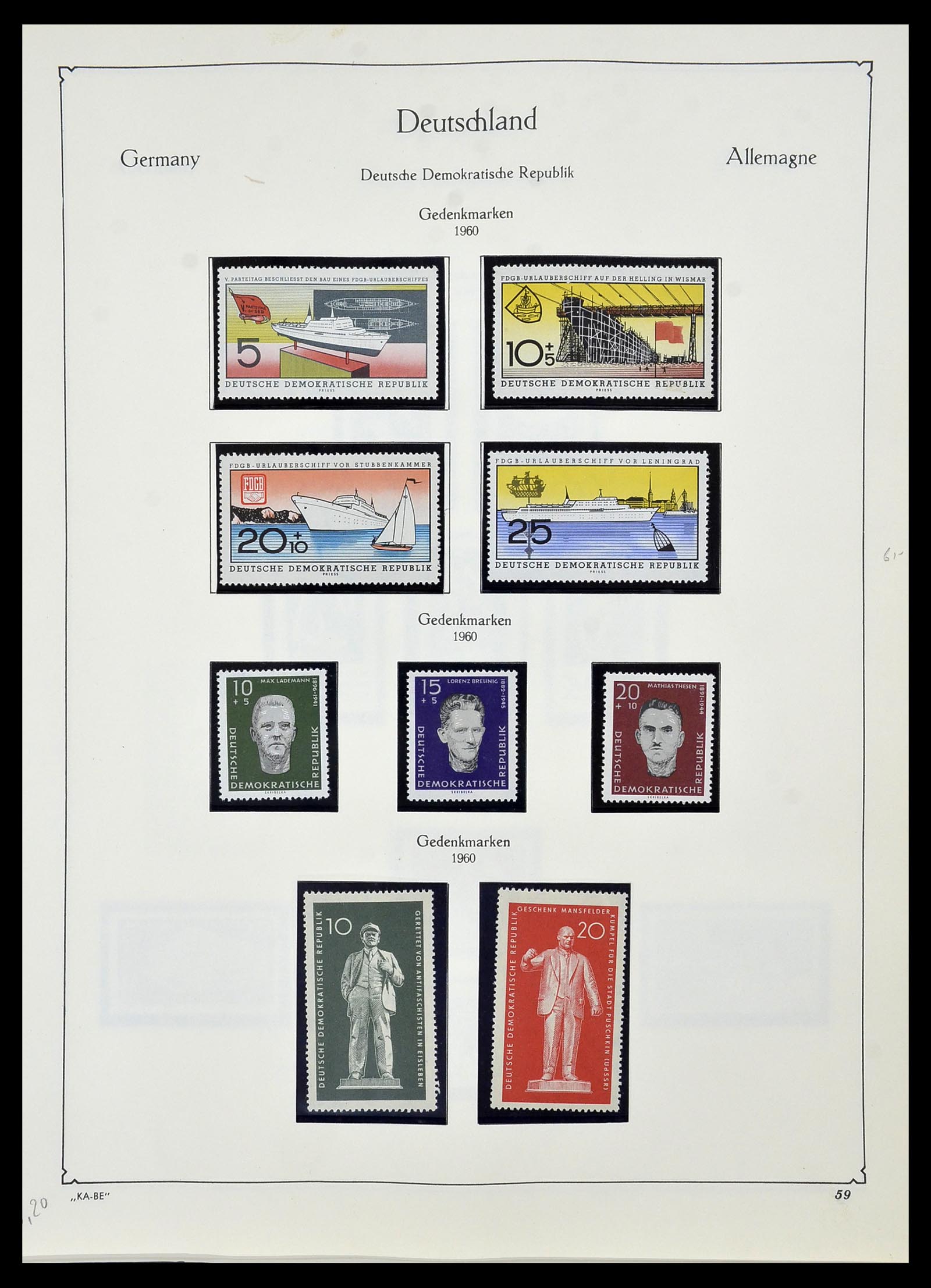 34196 058 - Postzegelverzameling 34196 DDR 1949-1969.