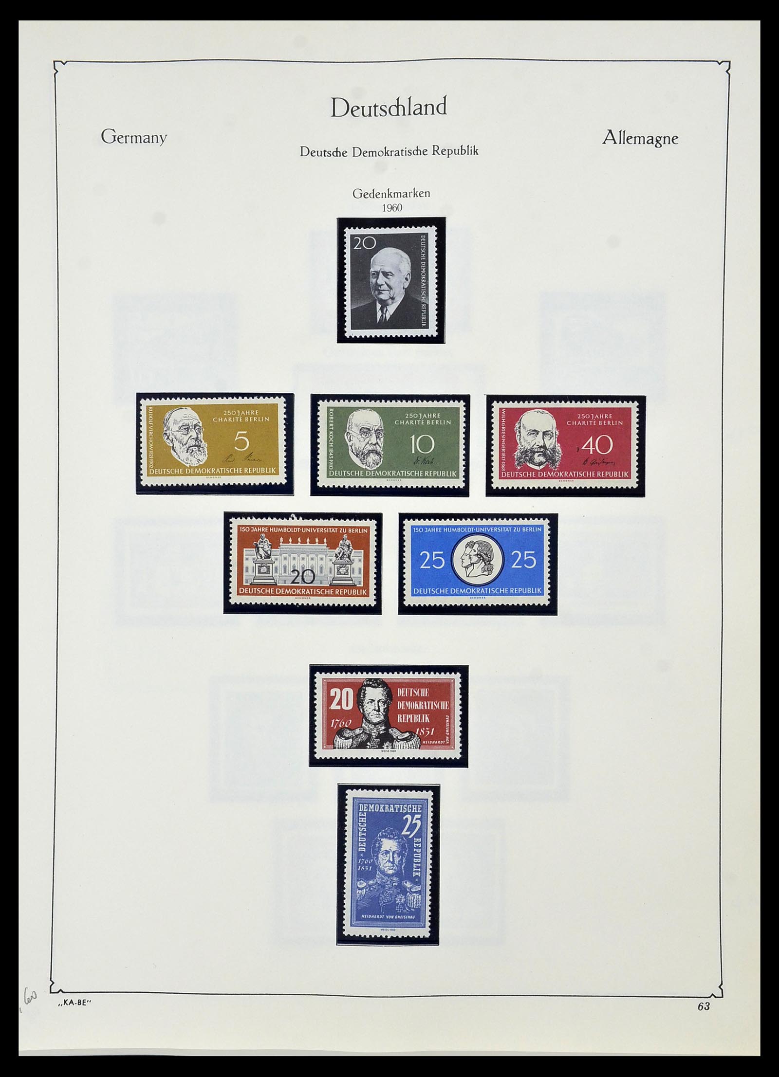34196 062 - Stamp collection 34196 DDR 1949-1969.