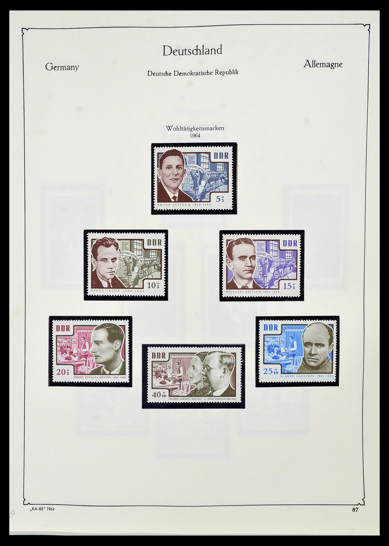 34196 087 - Stamp collection 34196 DDR 1949-1969.