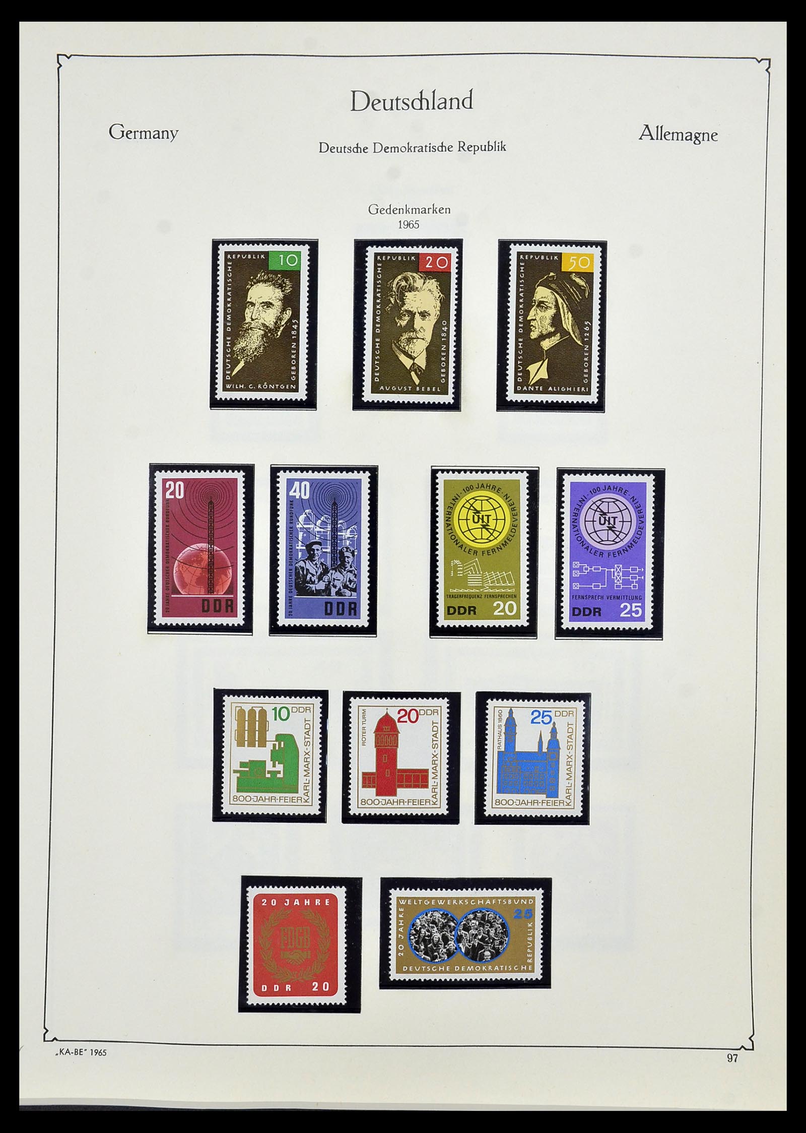 34196 098 - Stamp collection 34196 DDR 1949-1969.