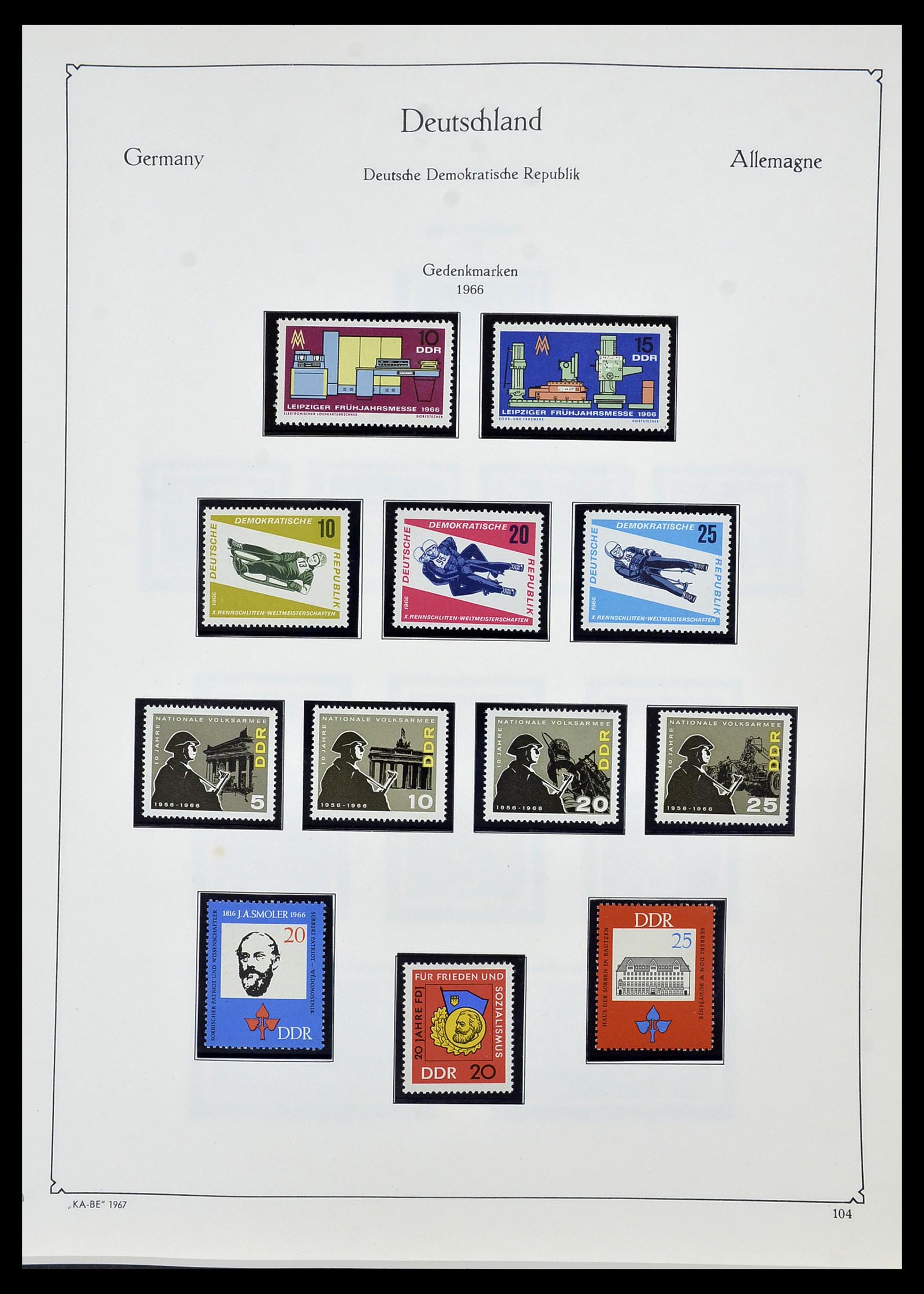 34196 105 - Postzegelverzameling 34196 DDR 1949-1969.