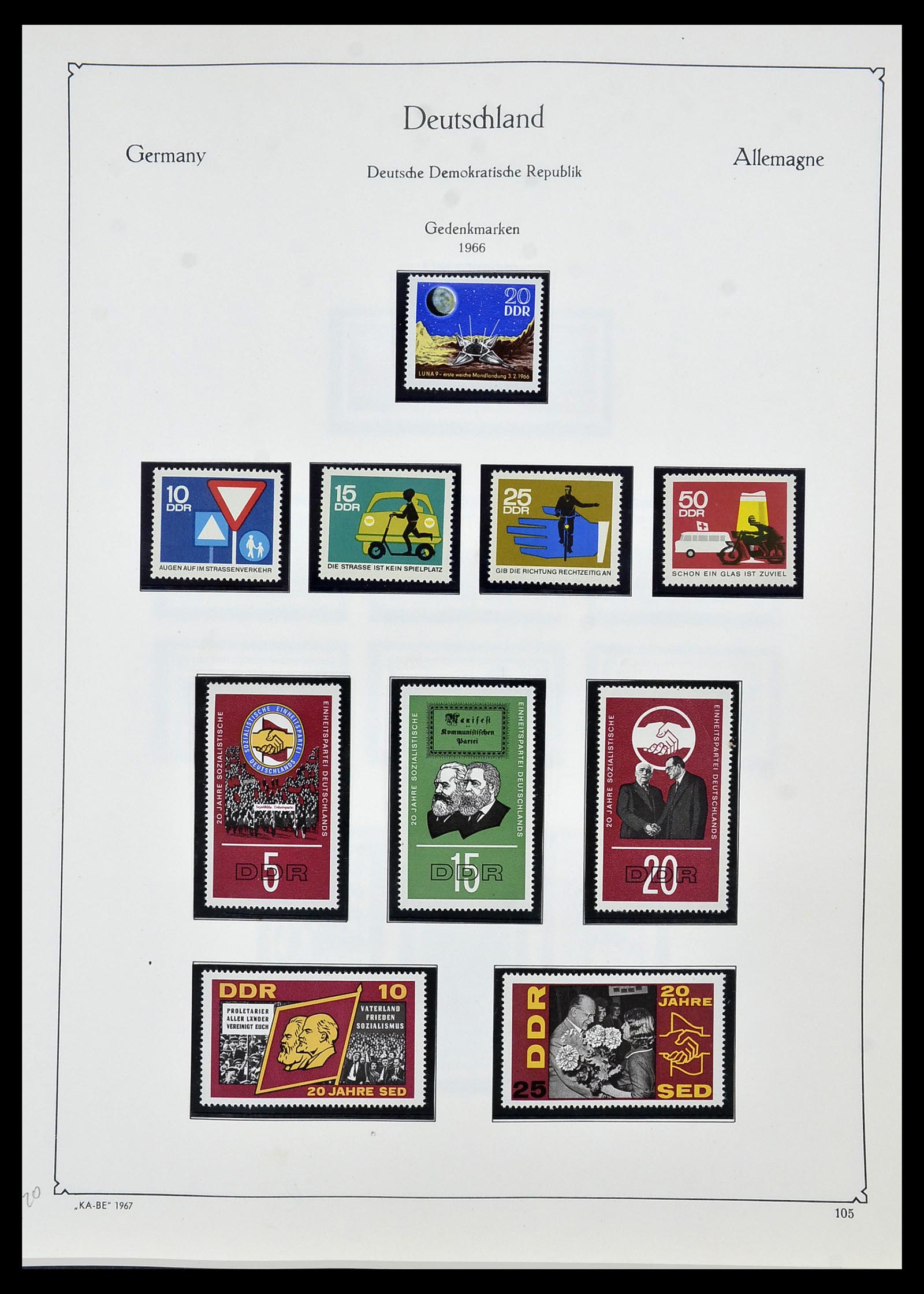 34196 106 - Postzegelverzameling 34196 DDR 1949-1969.