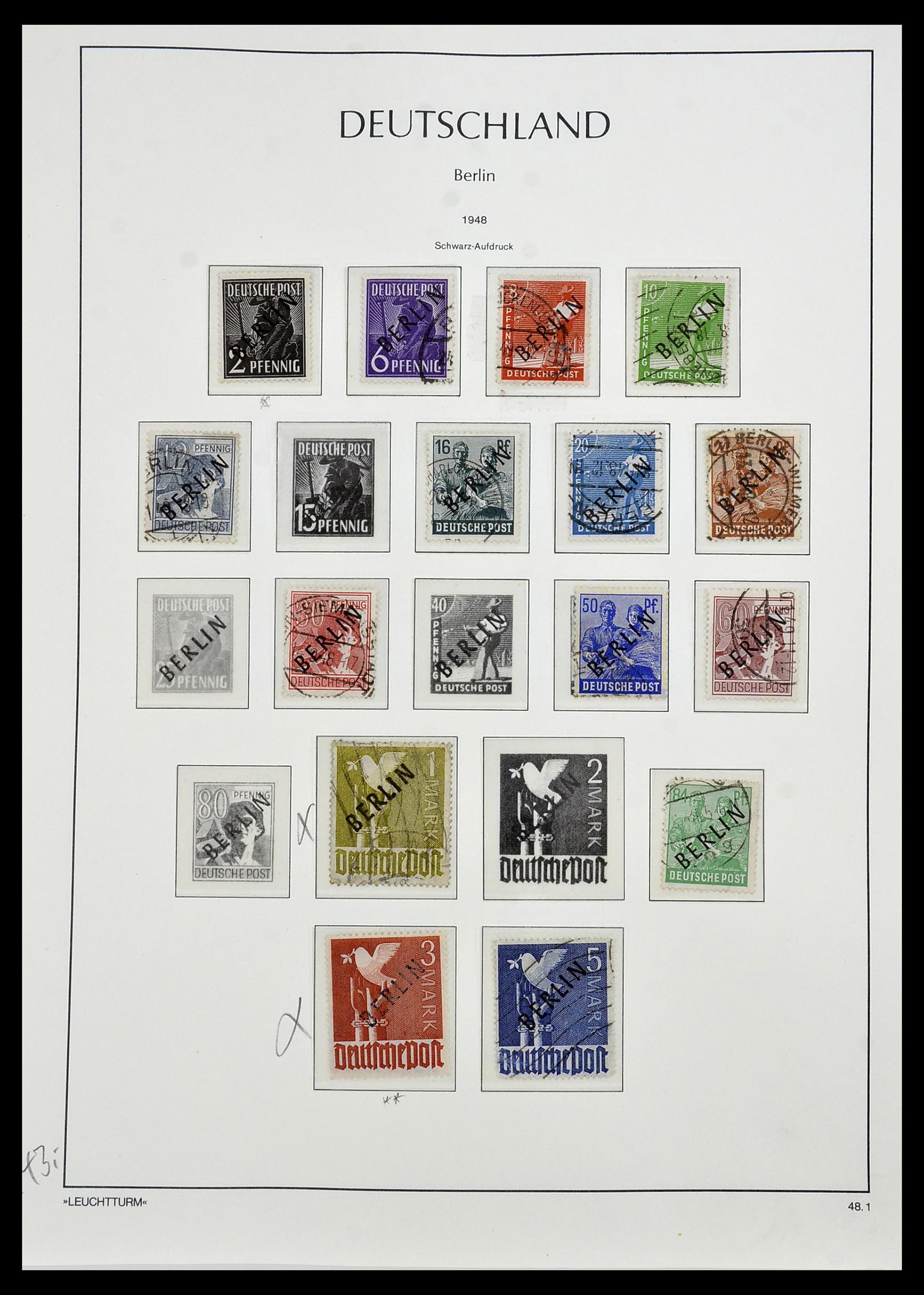 34197 001 - Stamp collection 34197 Berlin 1948-1990.