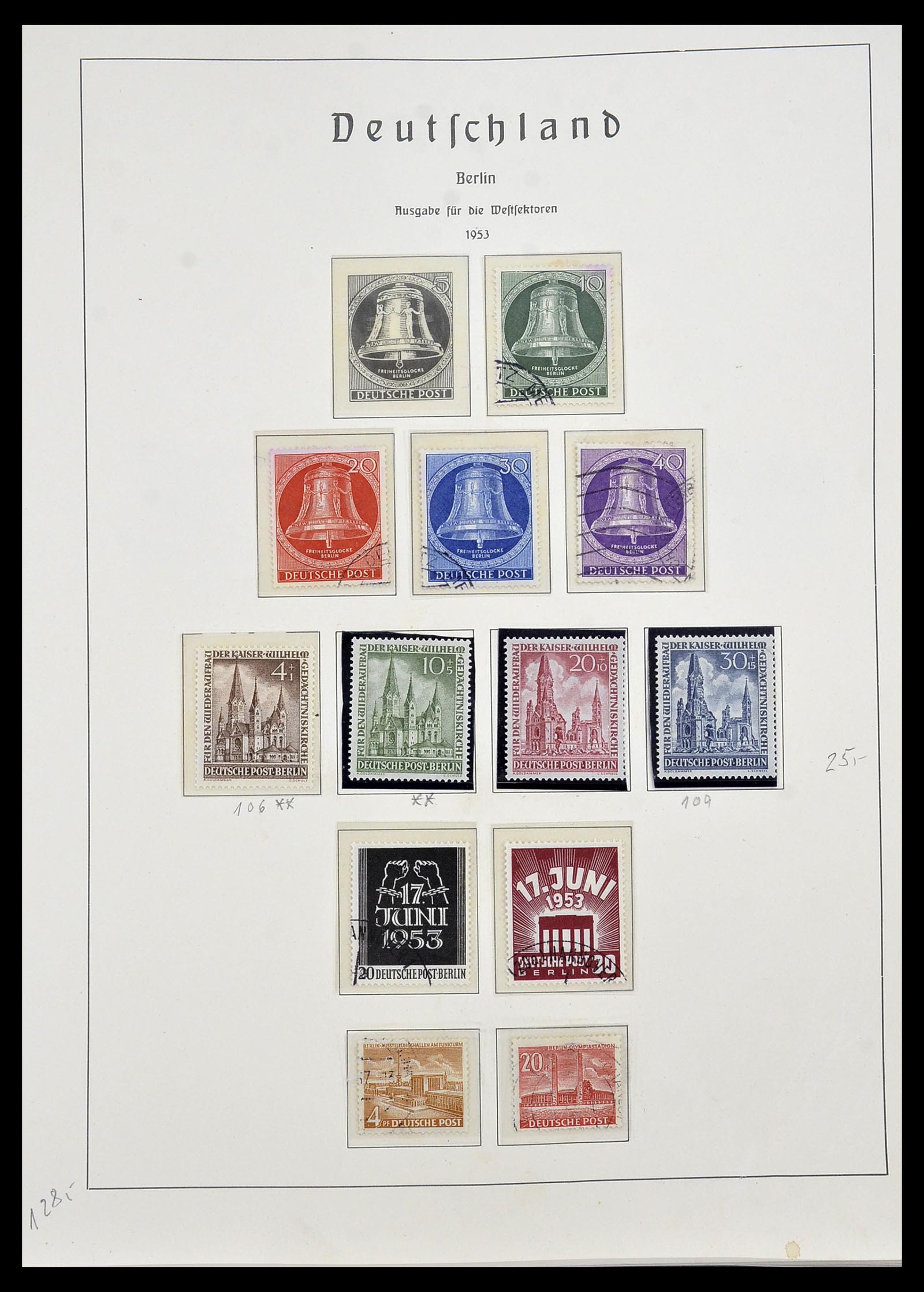 34197 007 - Postzegelverzameling 34197 Berlijn 1948-1990.