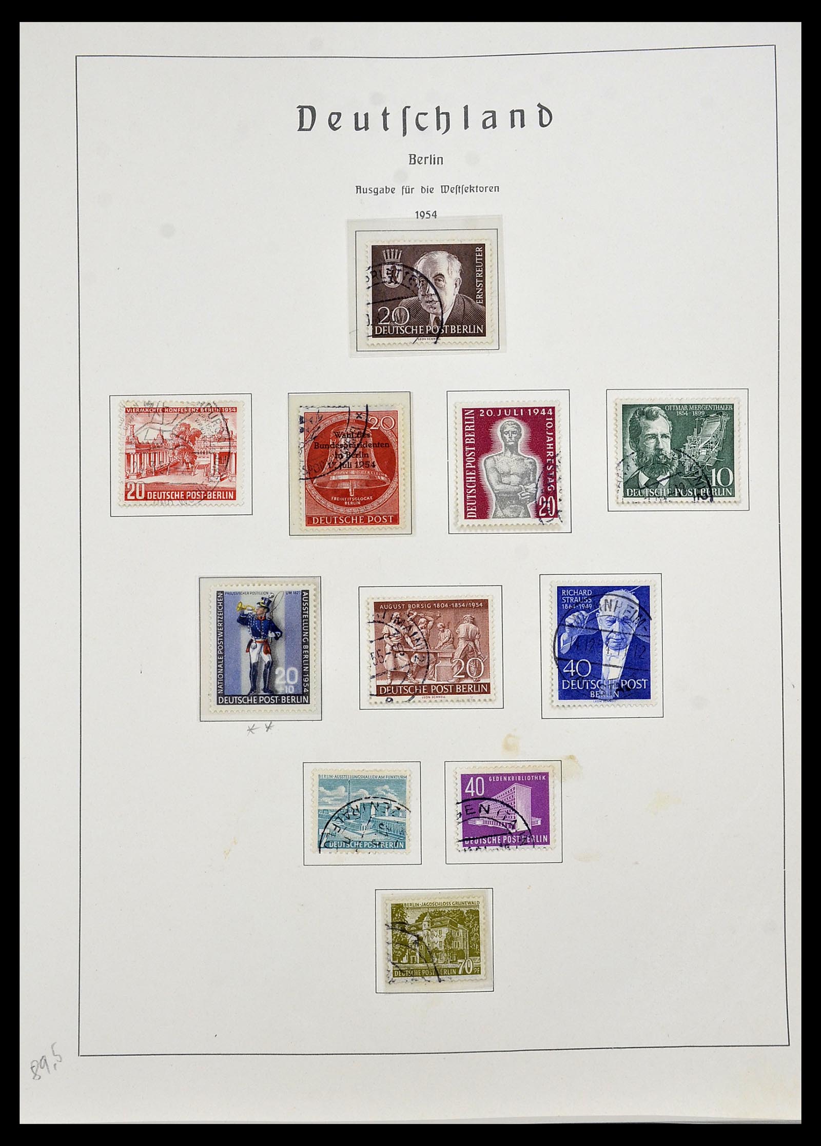 34197 008 - Postzegelverzameling 34197 Berlijn 1948-1990.