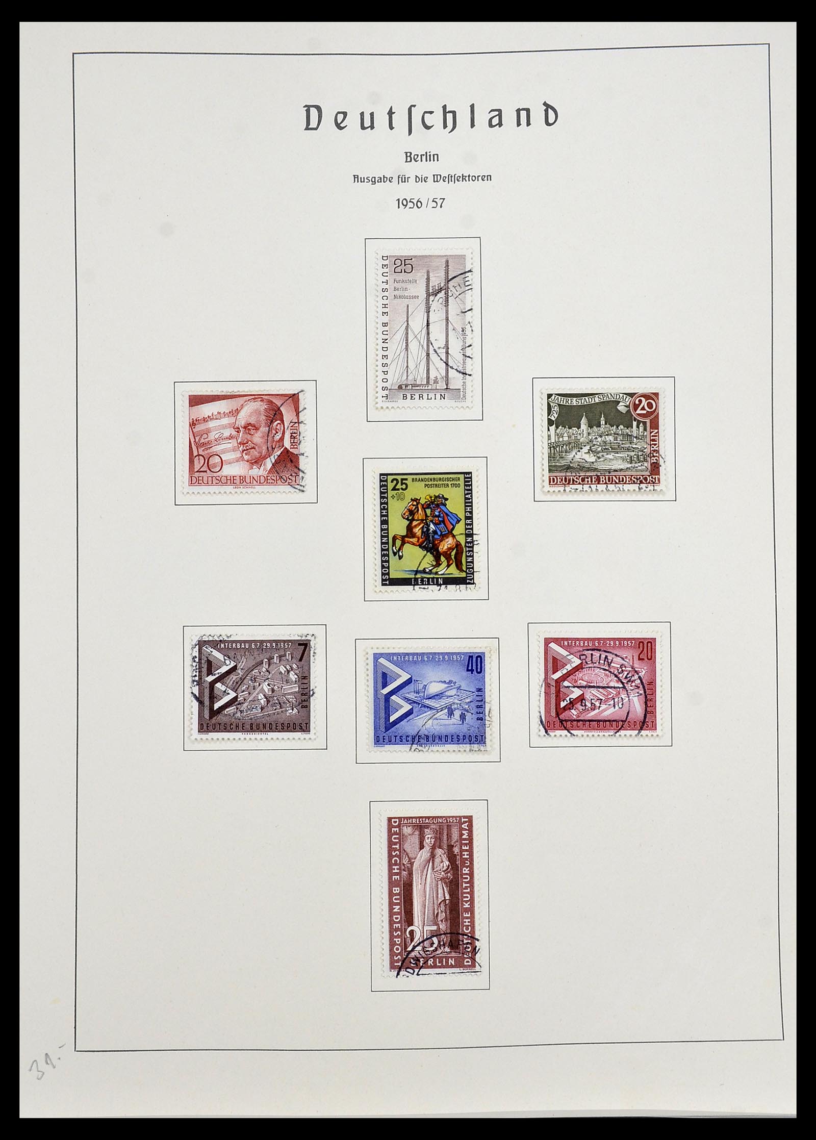 34197 010 - Postzegelverzameling 34197 Berlijn 1948-1990.