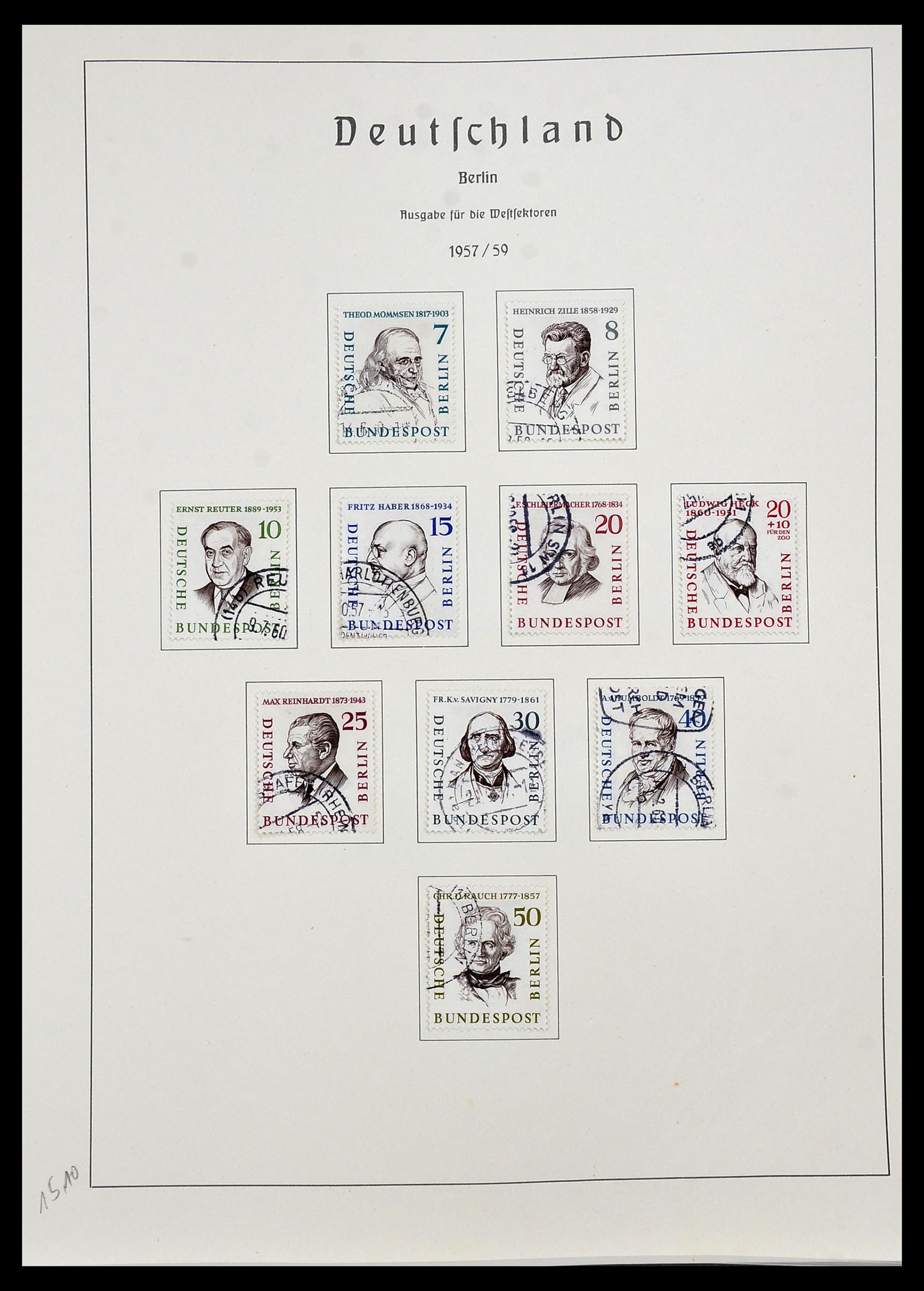 34197 012 - Postzegelverzameling 34197 Berlijn 1948-1990.
