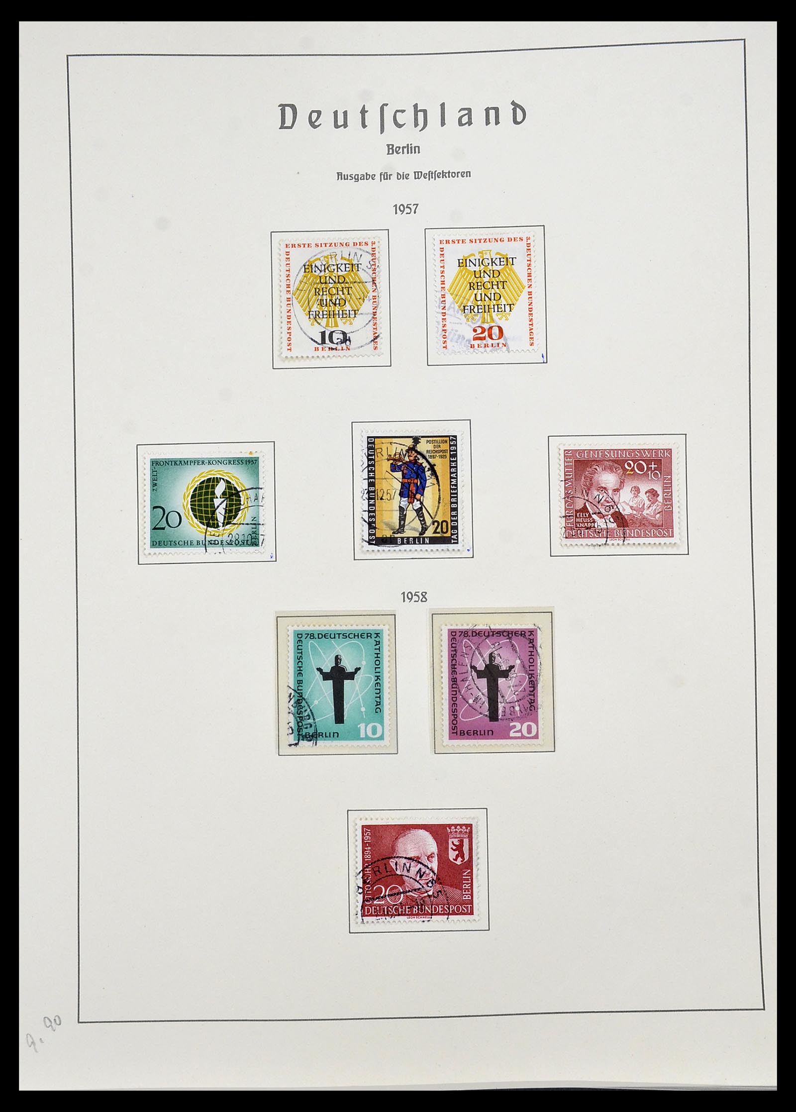 34197 013 - Postzegelverzameling 34197 Berlijn 1948-1990.