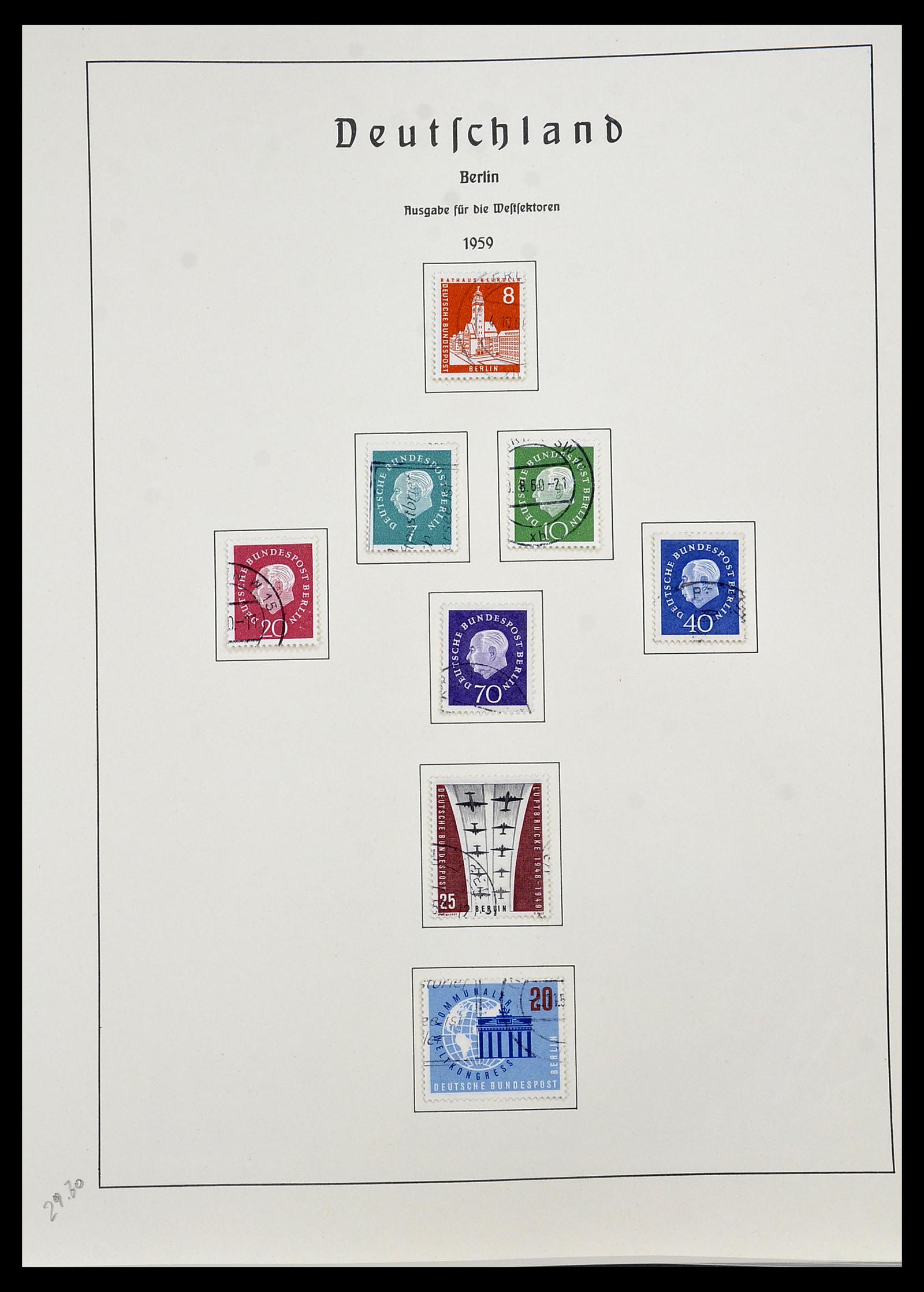 34197 014 - Postzegelverzameling 34197 Berlijn 1948-1990.