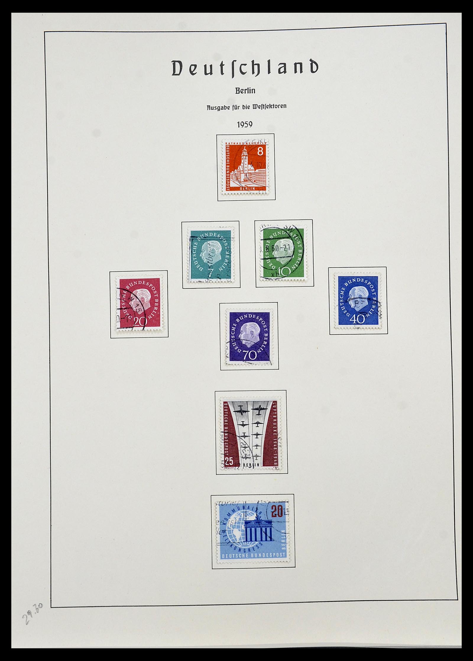 34197 015 - Postzegelverzameling 34197 Berlijn 1948-1990.