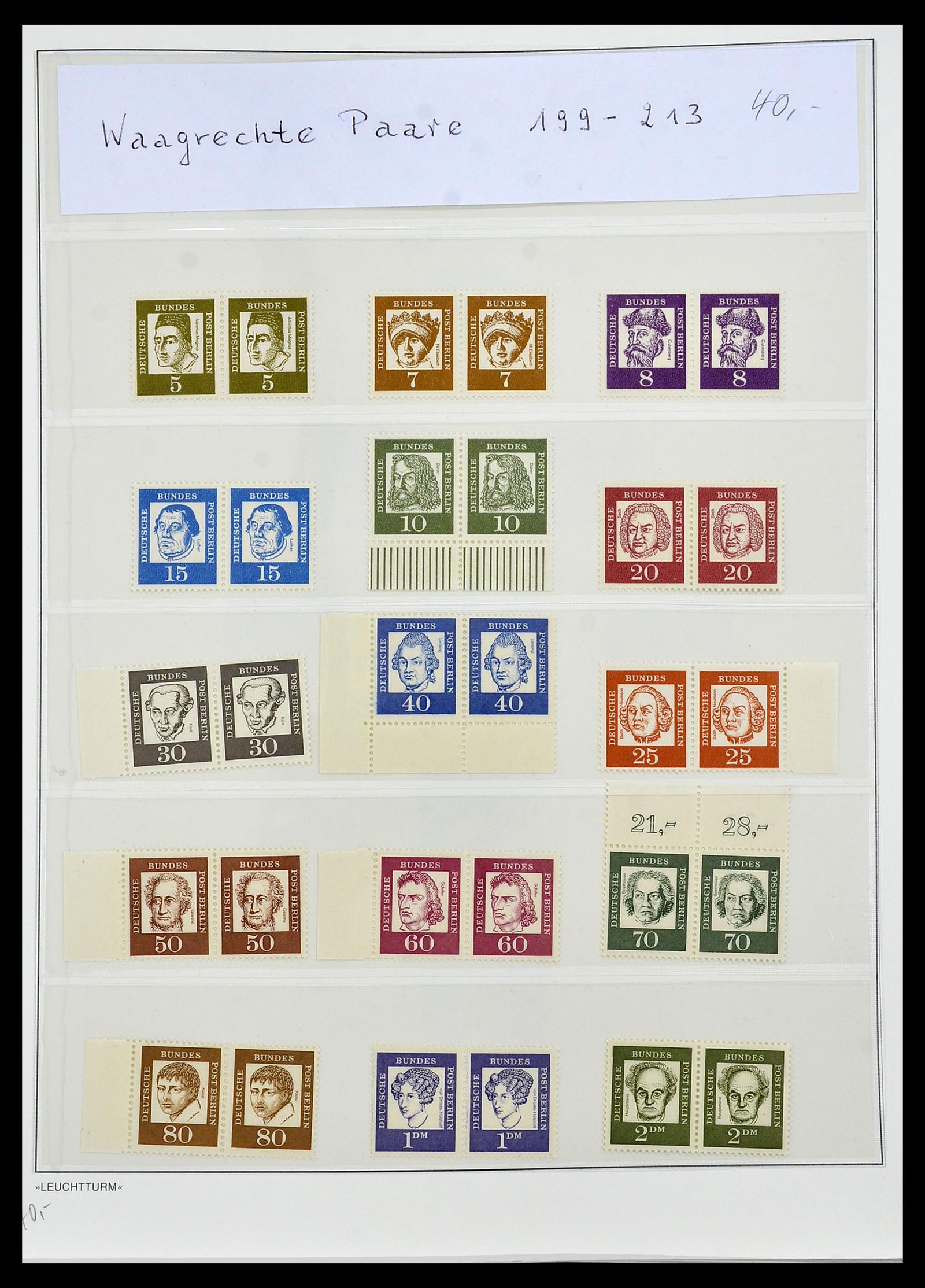 34197 019 - Stamp collection 34197 Berlin 1948-1990.