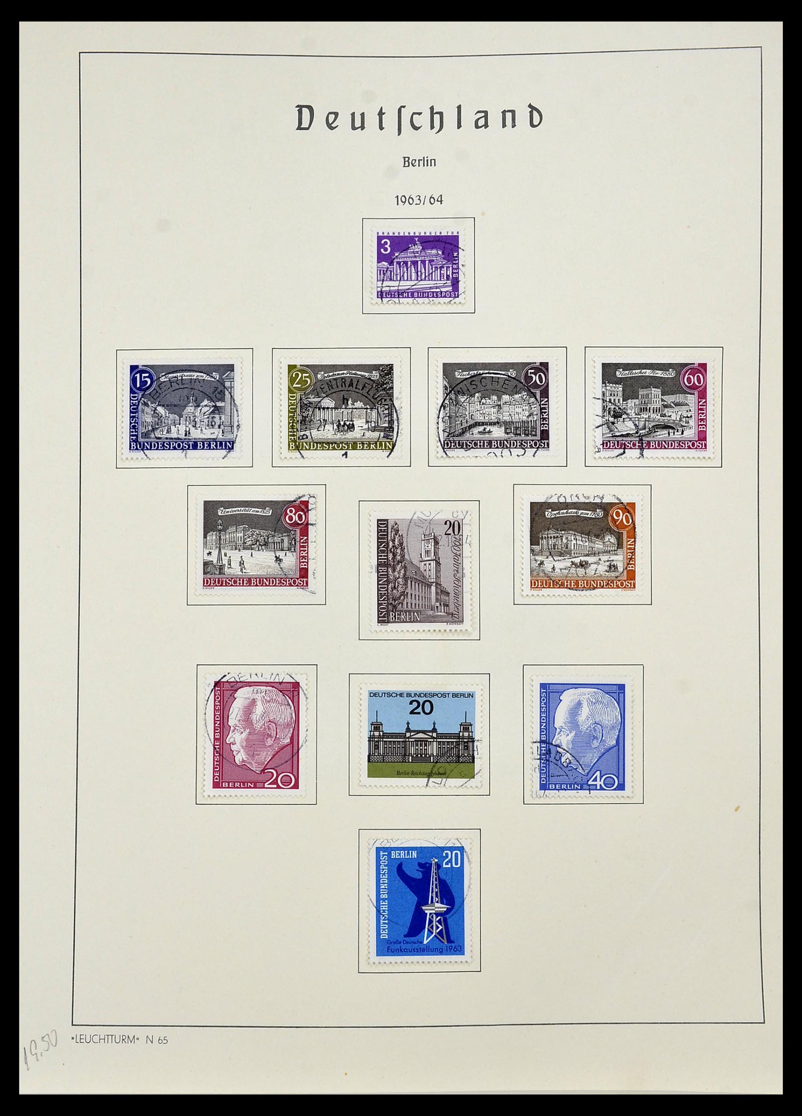 34197 021 - Stamp collection 34197 Berlin 1948-1990.