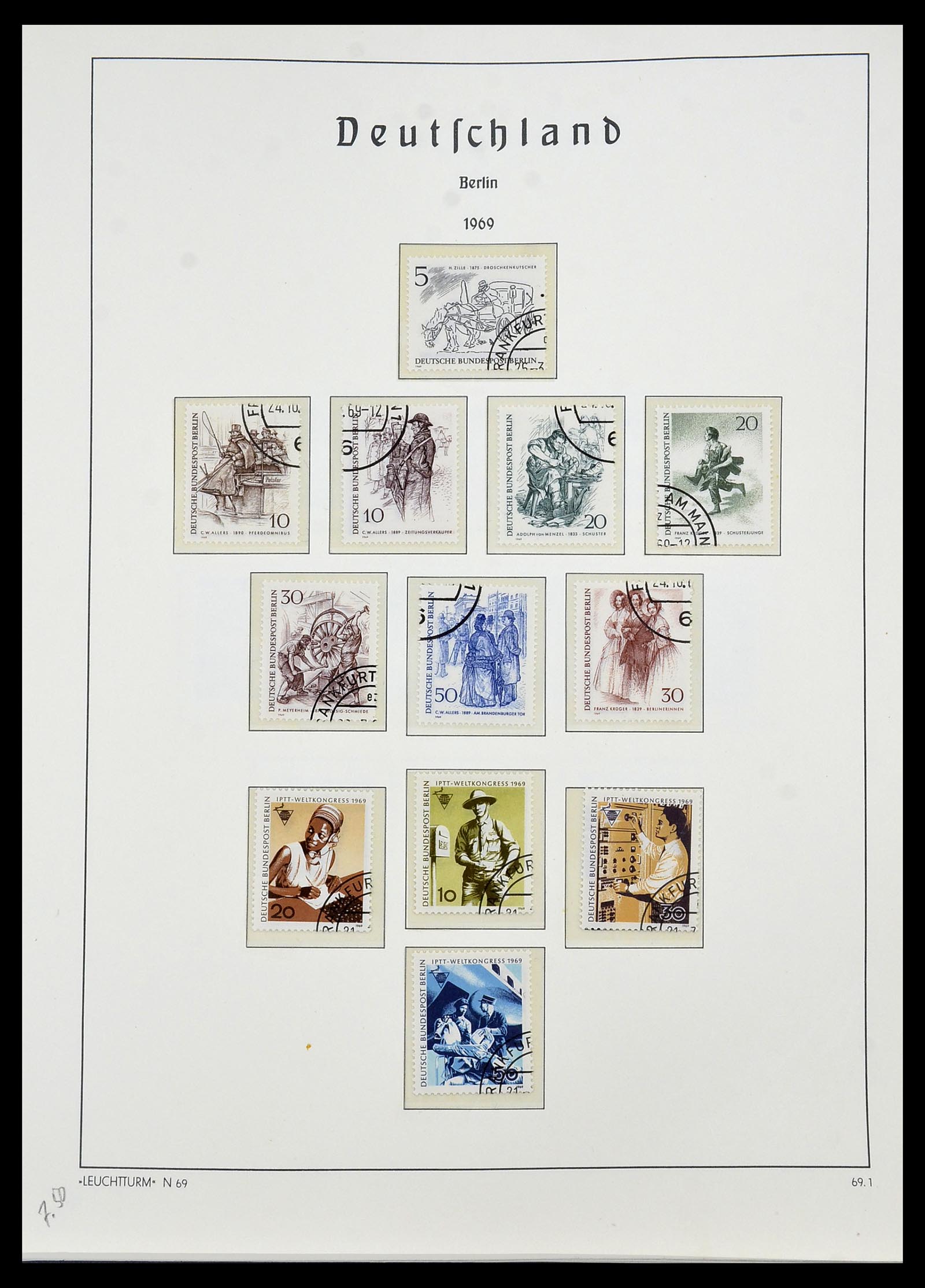 34197 032 - Postzegelverzameling 34197 Berlijn 1948-1990.