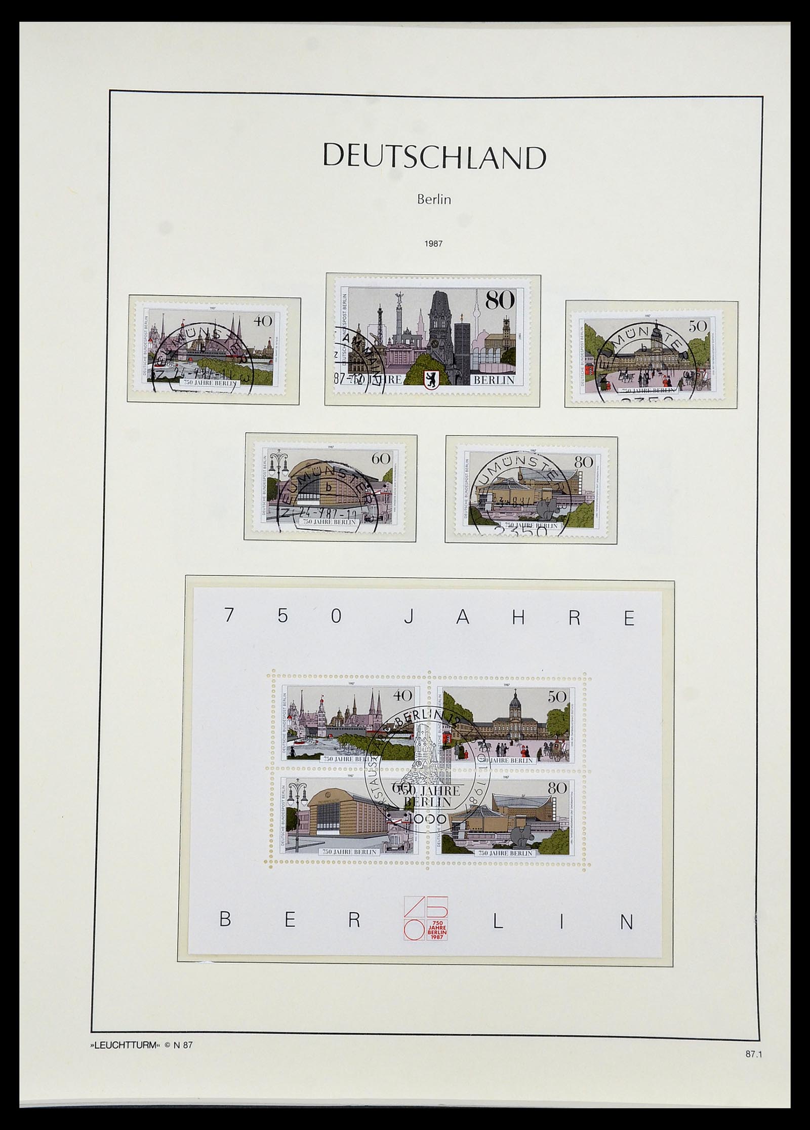 34197 081 - Postzegelverzameling 34197 Berlijn 1948-1990.