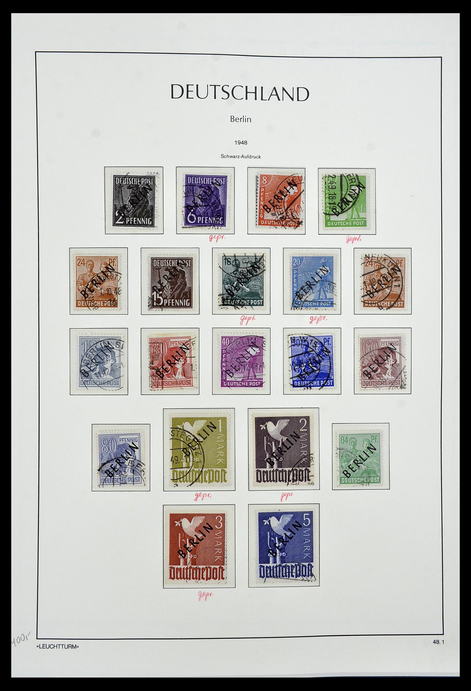 34198 001 - Postzegelverzameling 34198 Berlijn 1948-1990.
