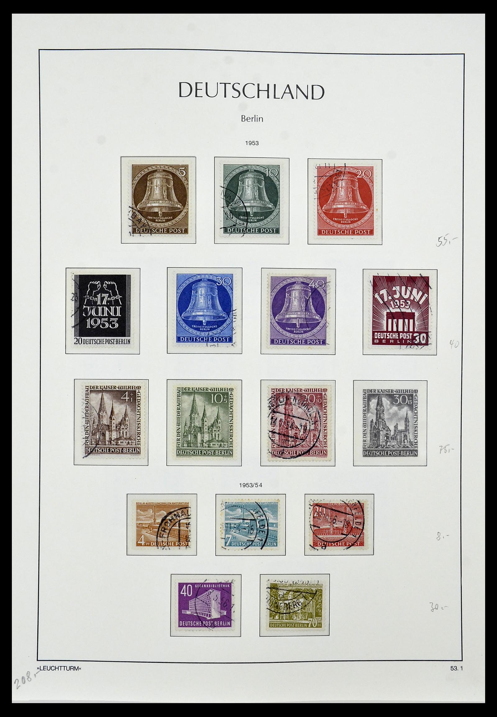 34198 008 - Postzegelverzameling 34198 Berlijn 1948-1990.