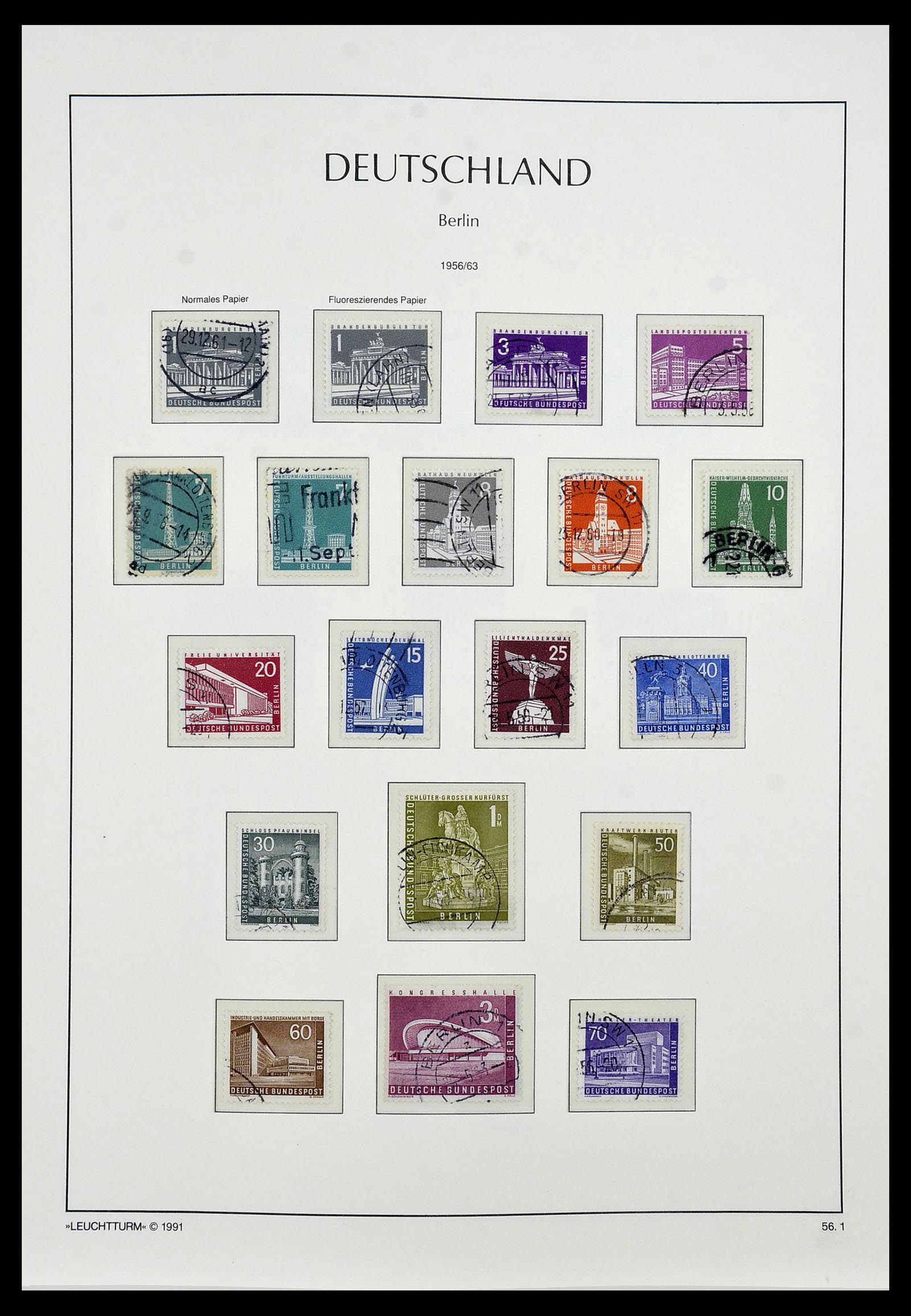 34198 011 - Stamp collection 34198 Berlin 1948-1990.