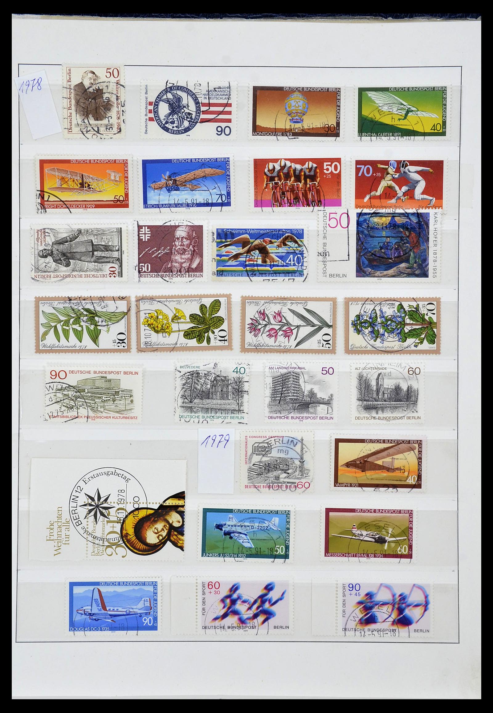 34198 039 - Stamp collection 34198 Berlin 1948-1990.