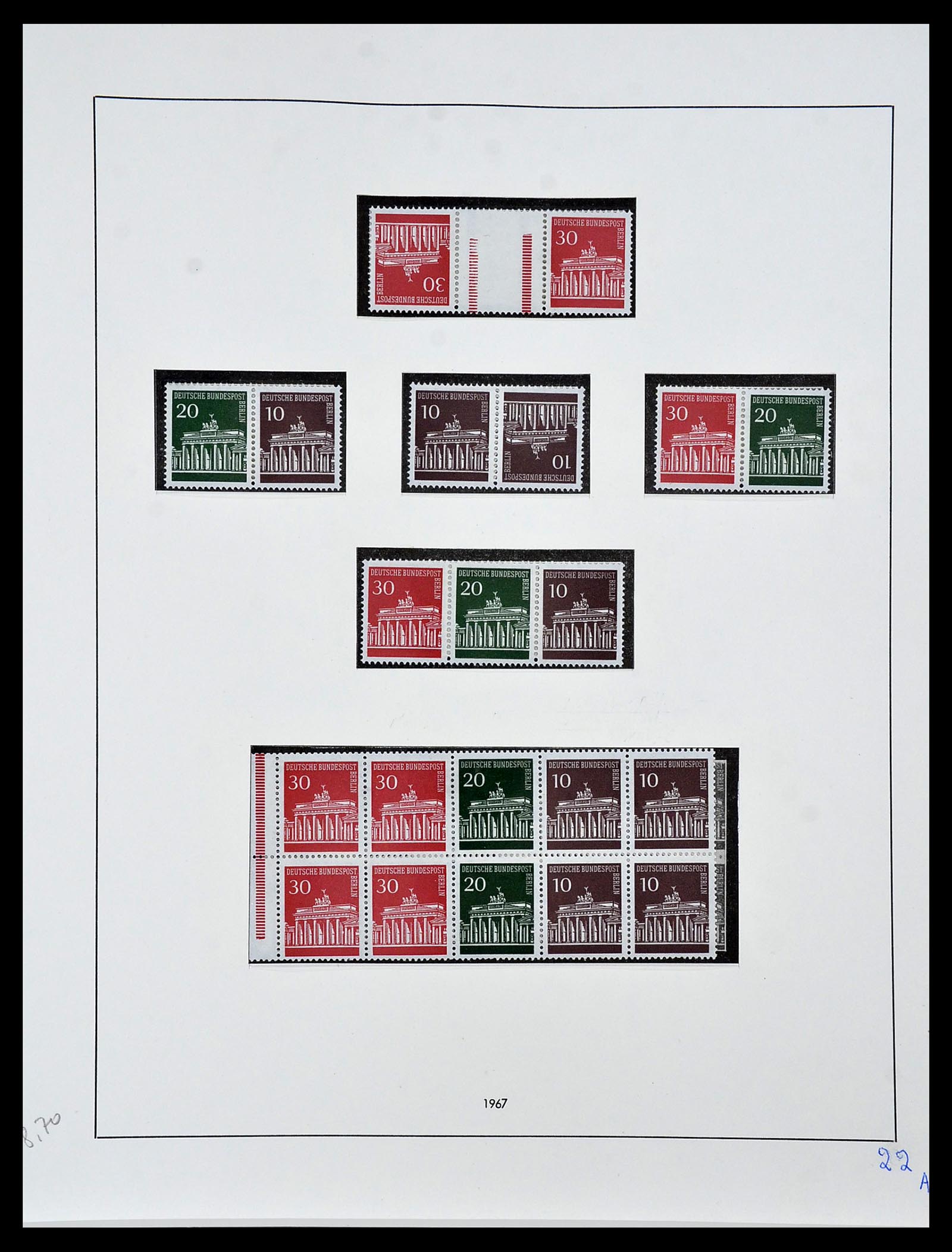 34199 023 - Postzegelverzameling 34199 Berlijn 1948-1974.