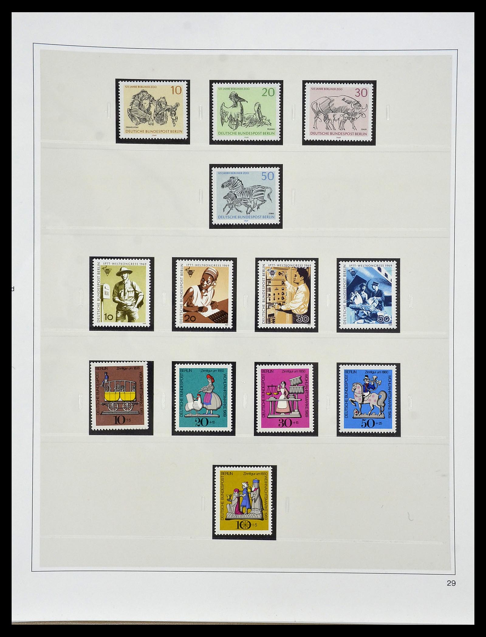 34199 031 - Postzegelverzameling 34199 Berlijn 1948-1974.