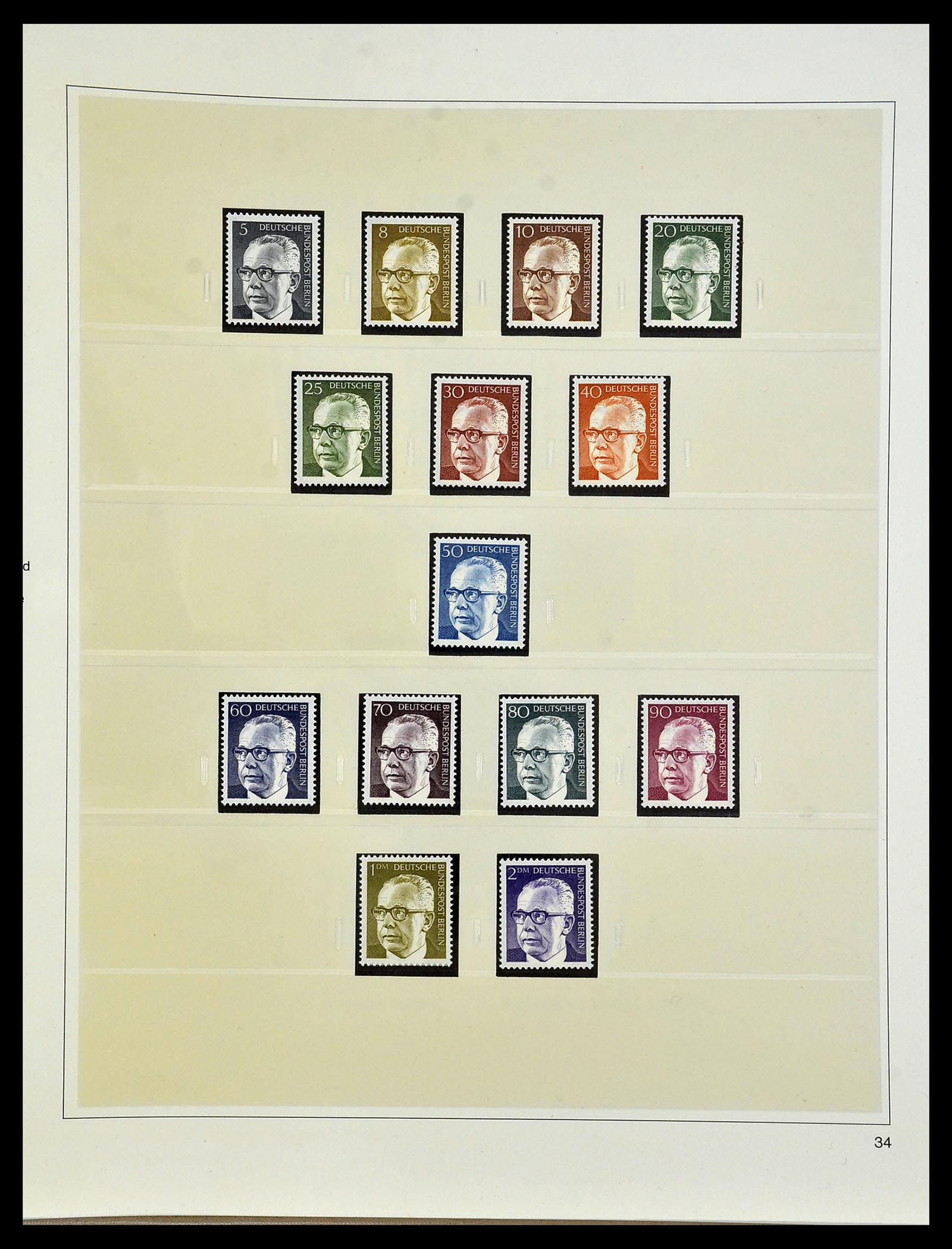 34199 036 - Postzegelverzameling 34199 Berlijn 1948-1974.