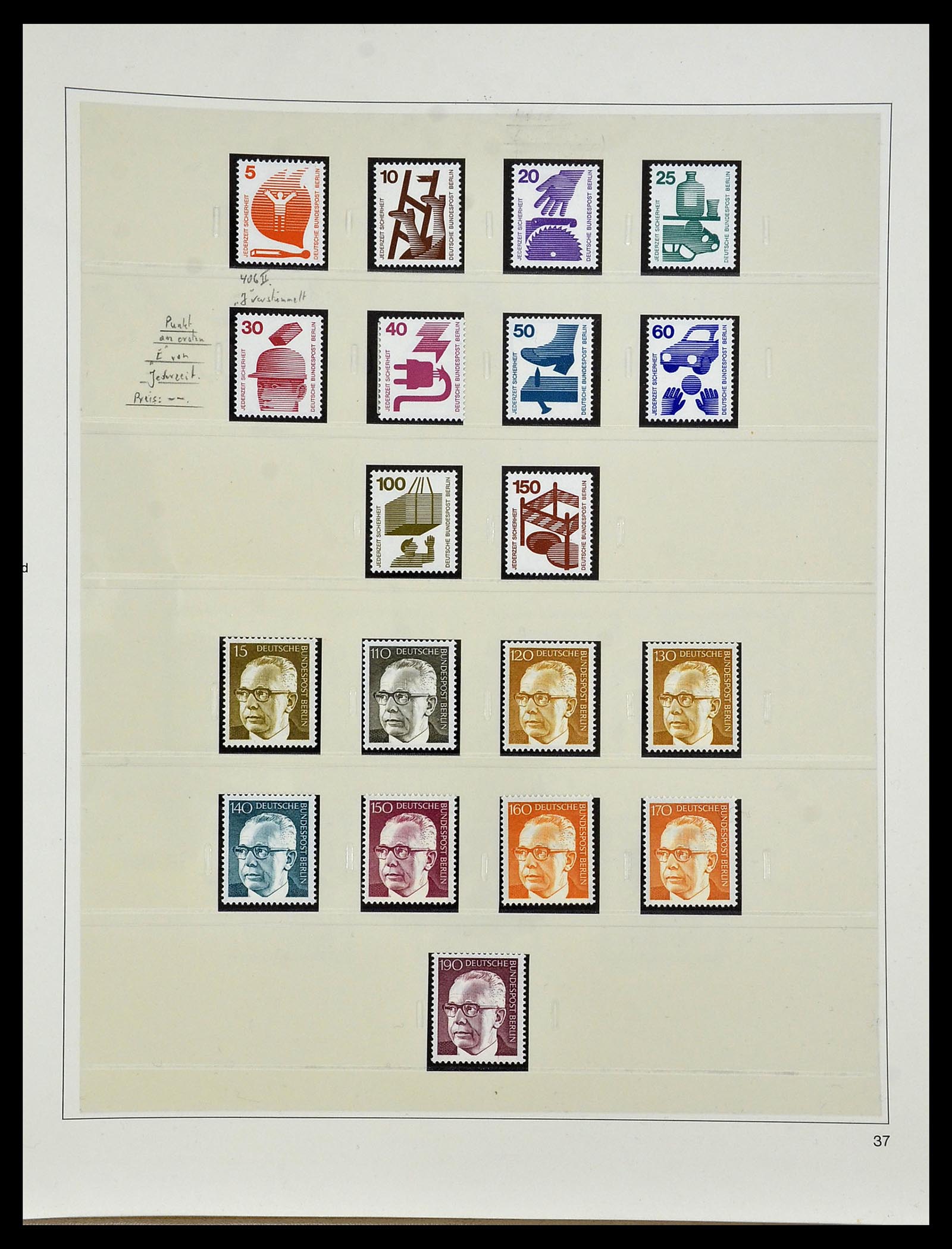 34199 039 - Postzegelverzameling 34199 Berlijn 1948-1974.