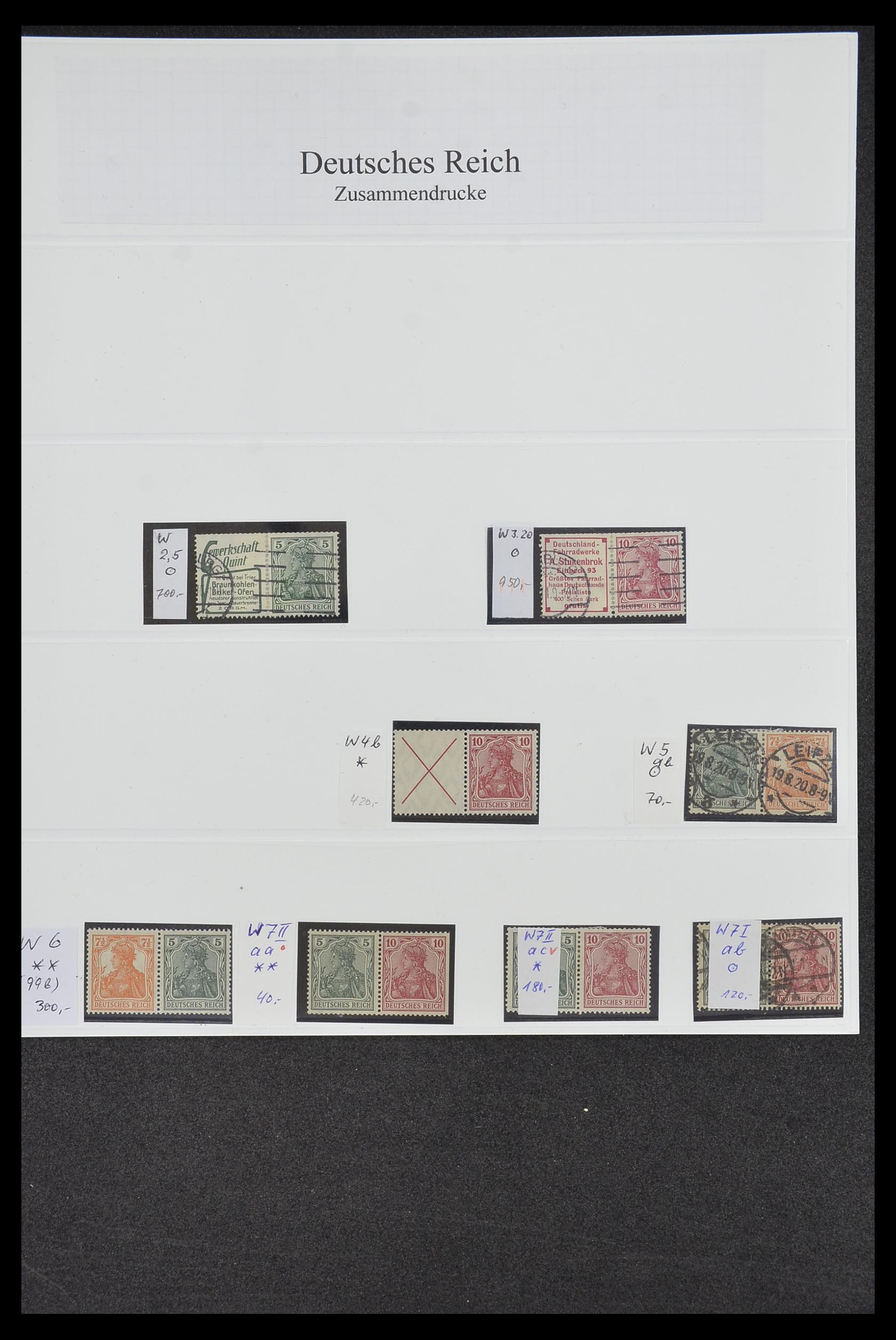 34200 001 - Postzegelverzameling 34200 Duitsland combinaties 1910-1996.