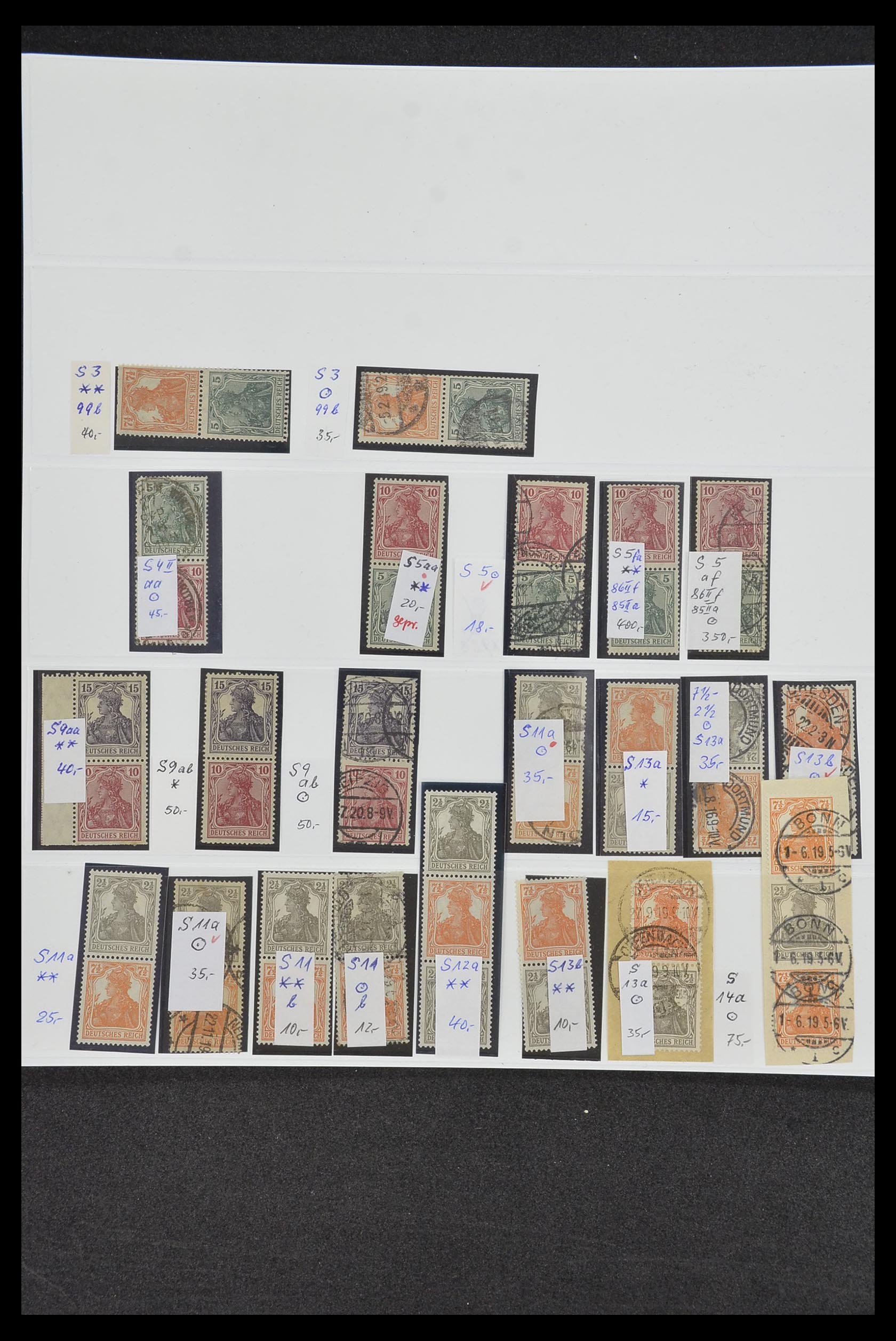 34200 002 - Postzegelverzameling 34200 Duitsland combinaties 1910-1996.